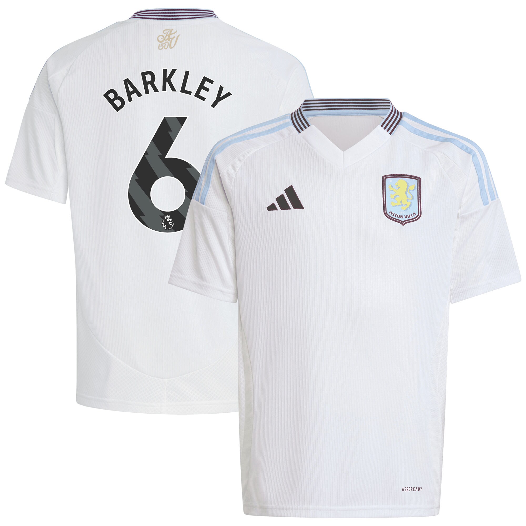 aston villa adidas away shirt 2024-25 – kids with barkley 6 printing Collection | Aston Villa Shop Official Jerseys