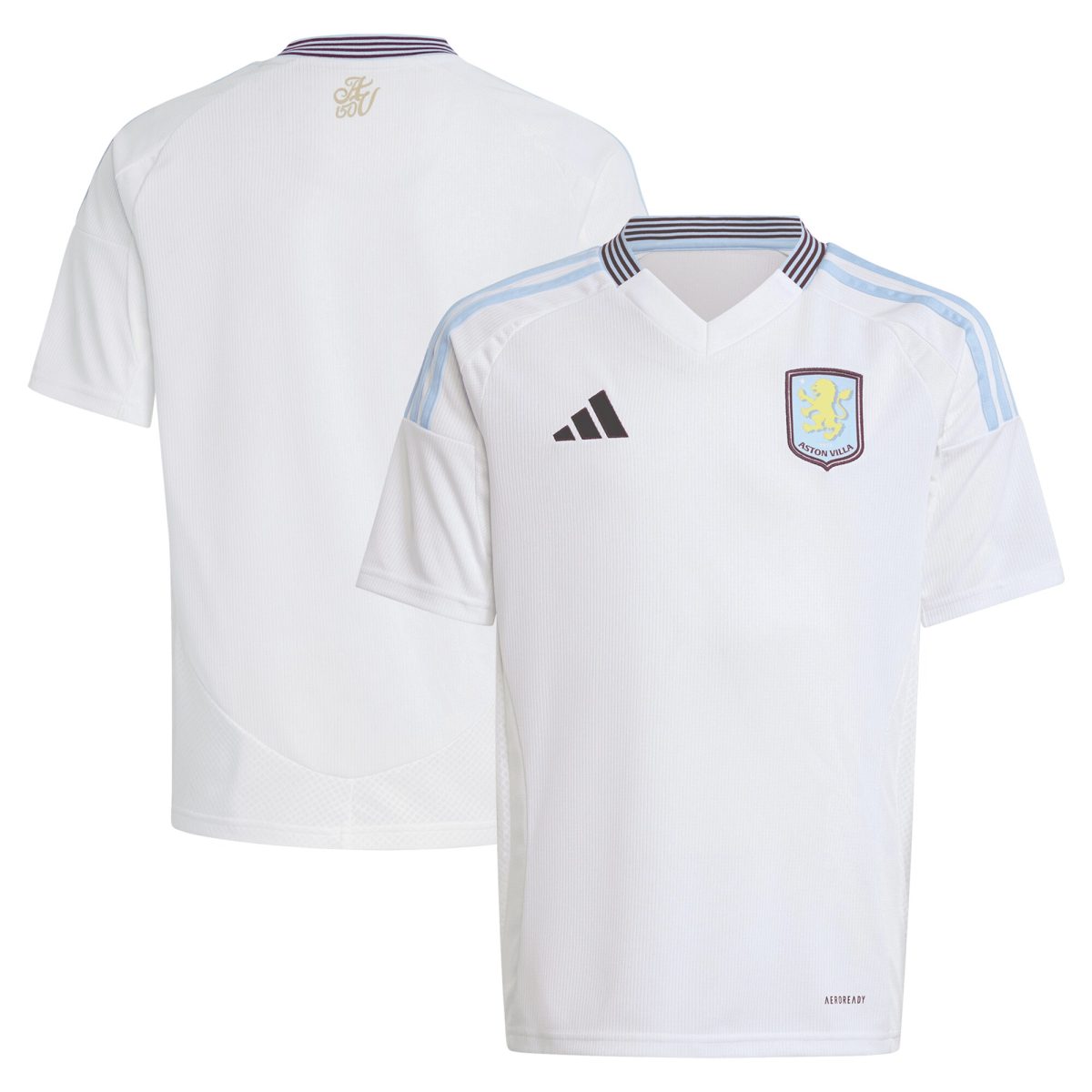 aston villa adidas away shirt 2024-25 – kids with custom printing Collection | Aston Villa Shop Official Jerseys