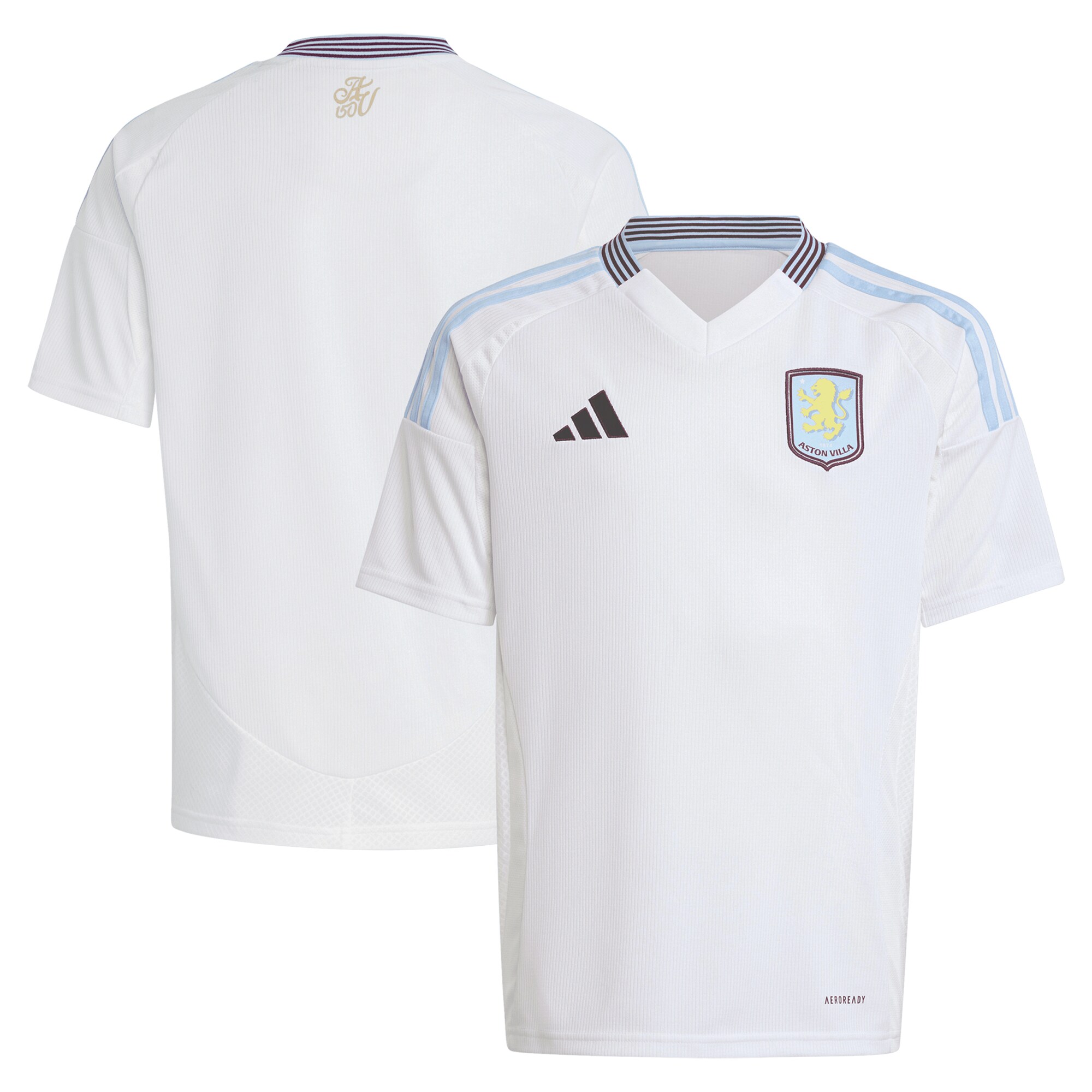 aston villa adidas away shirt 2024-25 – kids with custom printing Collection | Aston Villa Shop Official Jerseys