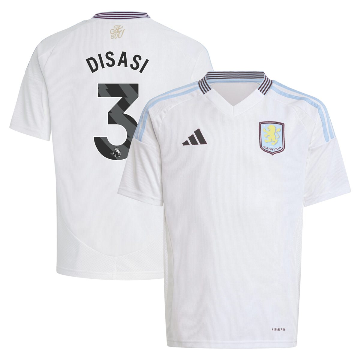 aston villa adidas away shirt 2024-25 – kids with disasi 3 printing Collection | Aston Villa Shop Official Jerseys