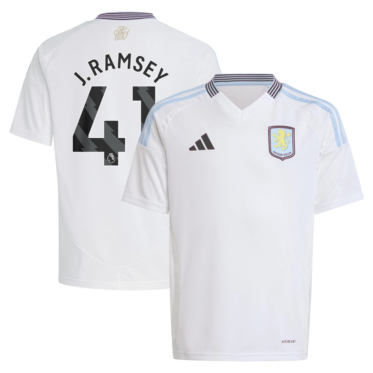 aston villa adidas away shirt 2024-25 – kids with j. ramsey 41 printing Collection | Aston Villa Shop Official Jerseys