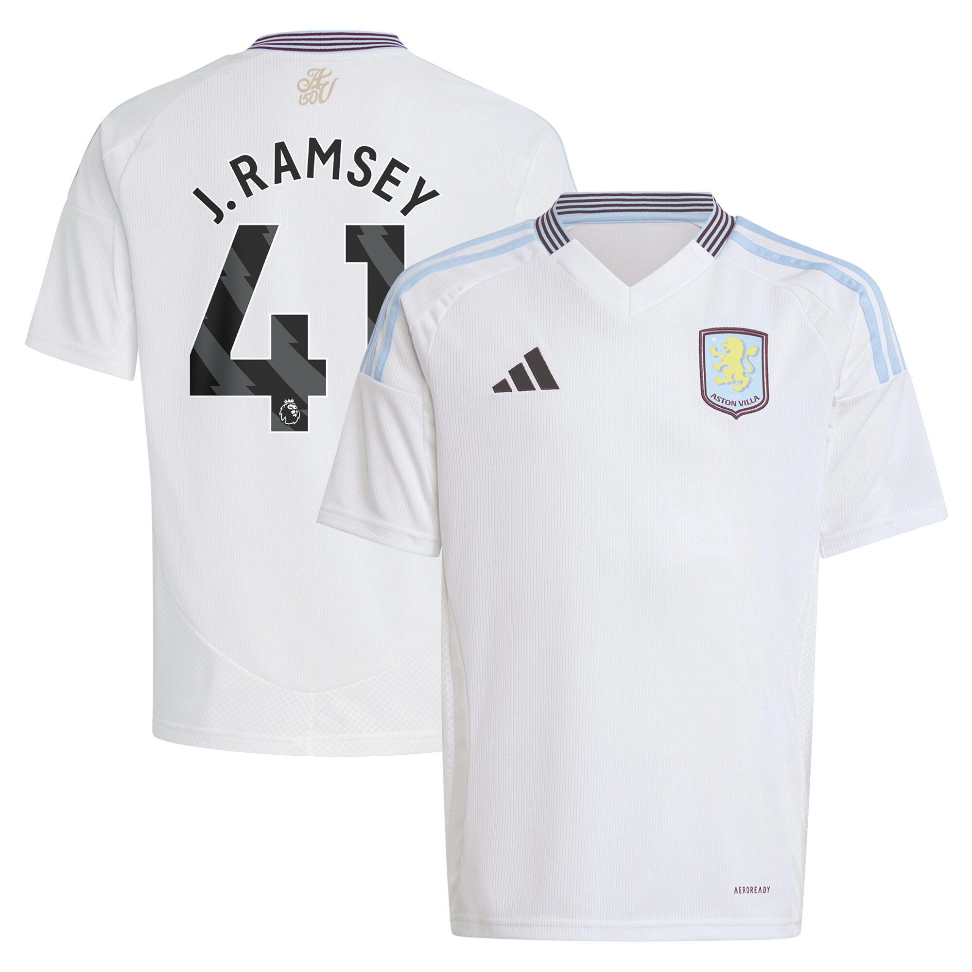 aston villa adidas away shirt 2024-25 – kids with j. ramsey 41 printing Collection | Aston Villa Shop Official Jerseys
