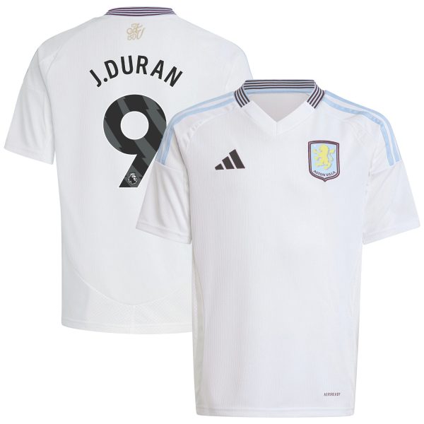 aston villa adidas away shirt 2024-25 – kids with j.duran 9 printing Collection | Aston Villa Shop Official Jerseys