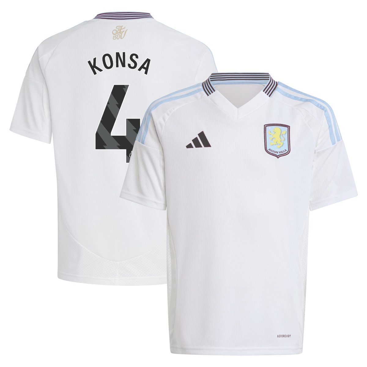 aston villa adidas away shirt 2024-25 – kids with konsa 4 printing Collection | Aston Villa Shop Official Jerseys