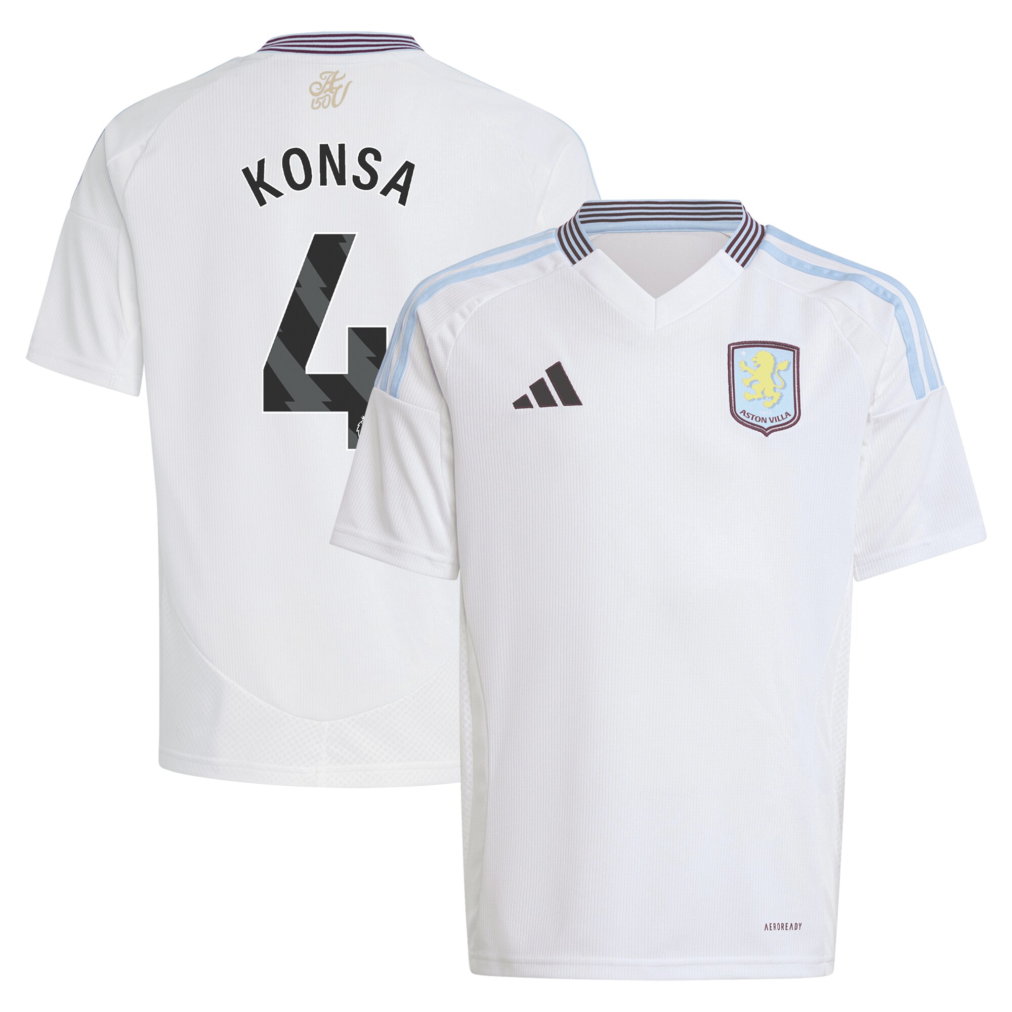 aston villa adidas away shirt 2024-25 – kids with konsa 4 printing Collection | Aston Villa Shop Official Jerseys