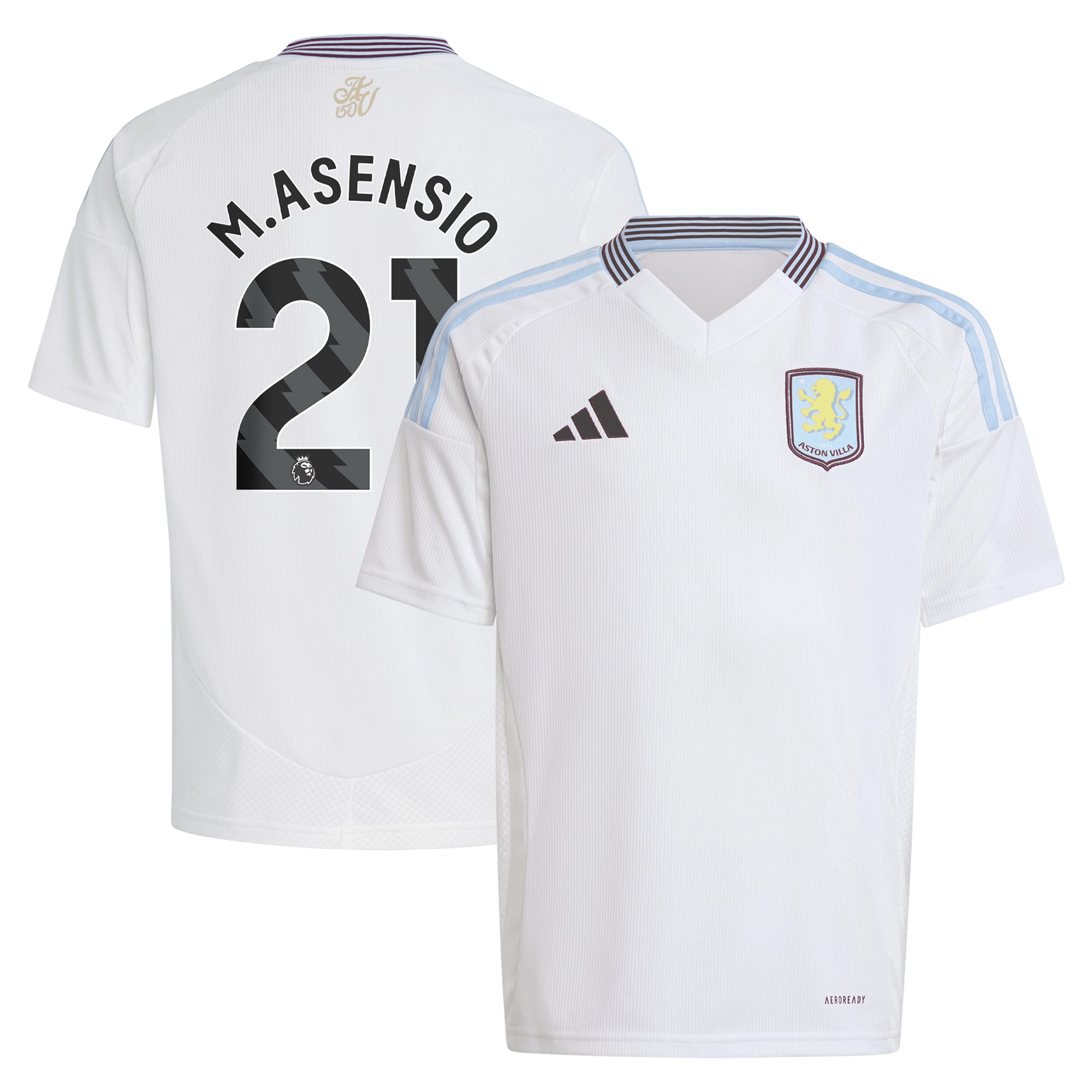 aston villa adidas away shirt 2024-25 – kids with m.asensio 21 printing Collection | Aston Villa Shop Official Jerseys