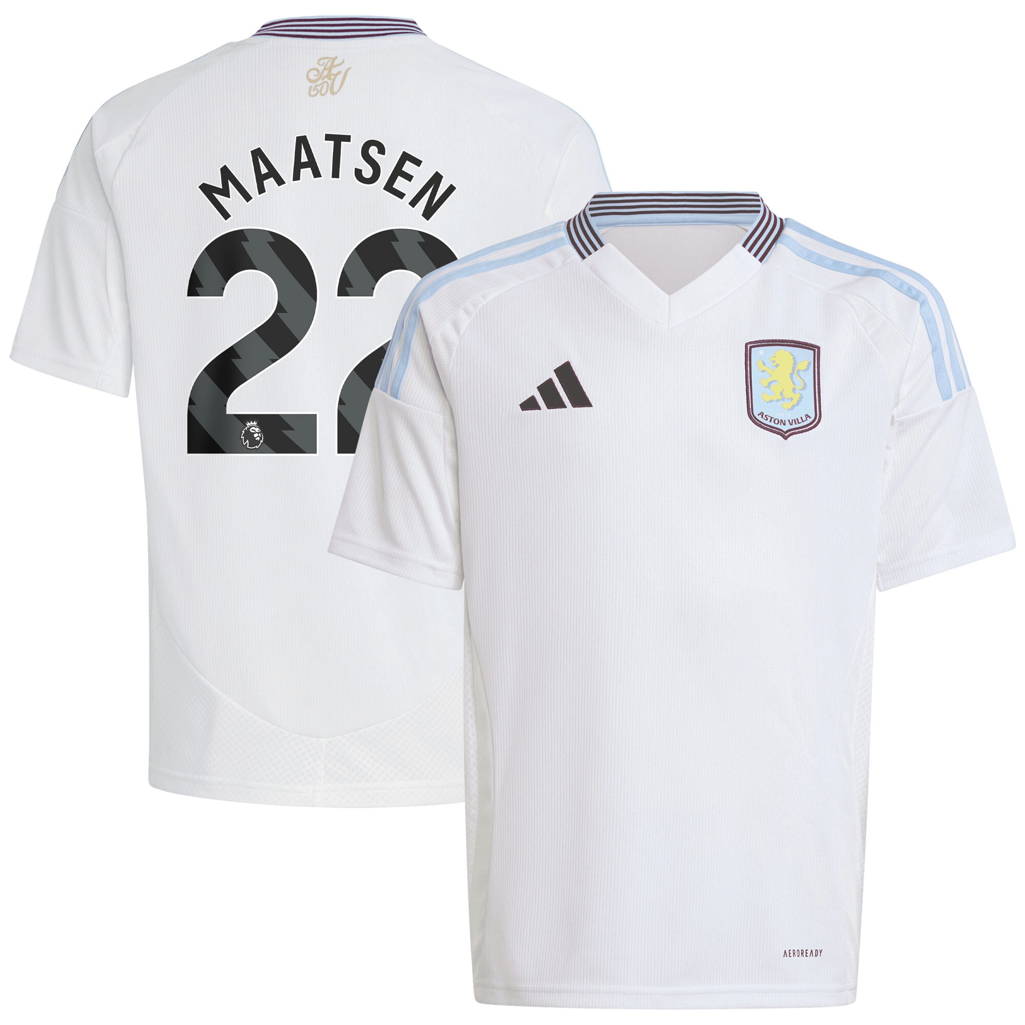 aston villa adidas away shirt 2024-25 – kids with maatsen 22 printing Collection | Aston Villa Shop Official Jerseys