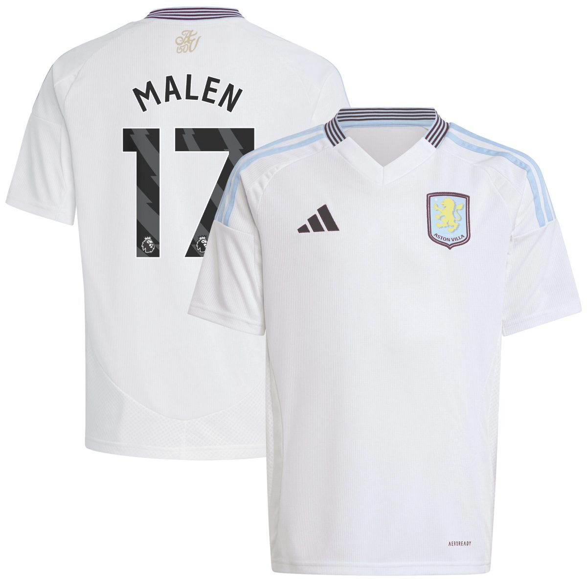 aston villa adidas away shirt 2024-25 – kids with malen 17 printing Collection | Aston Villa Shop Official Jerseys