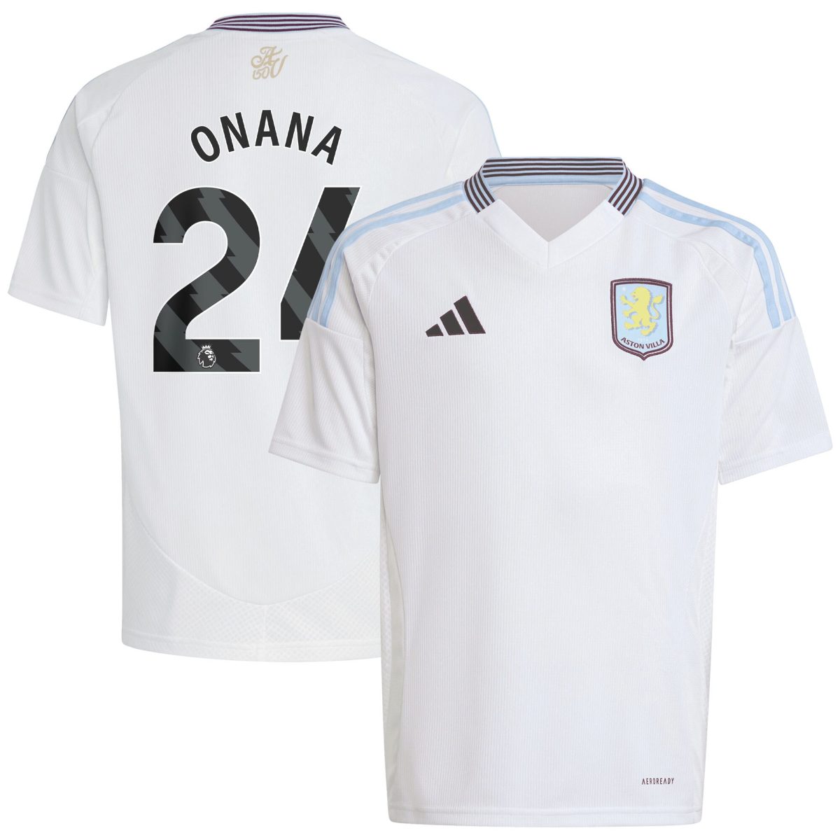 aston villa adidas away shirt 2024-25 – kids with onana 24 printing Collection | Aston Villa Shop Official Jerseys