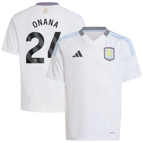 aston villa adidas away shirt 2024-25 – kids with onana 24 printing Collection | Aston Villa Shop Official Jerseys