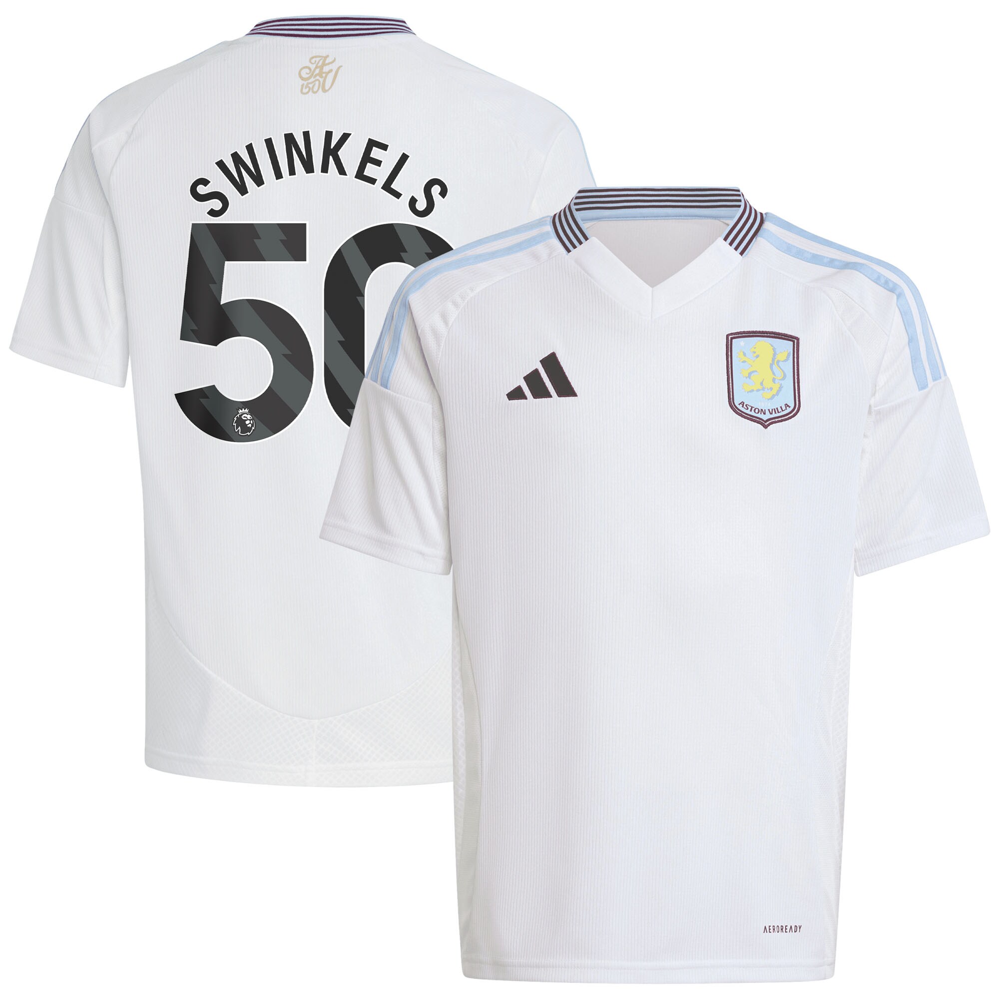 aston villa adidas away shirt 2024-25 – kids with swinkels 50 printing Collection | Aston Villa Shop Official Jerseys