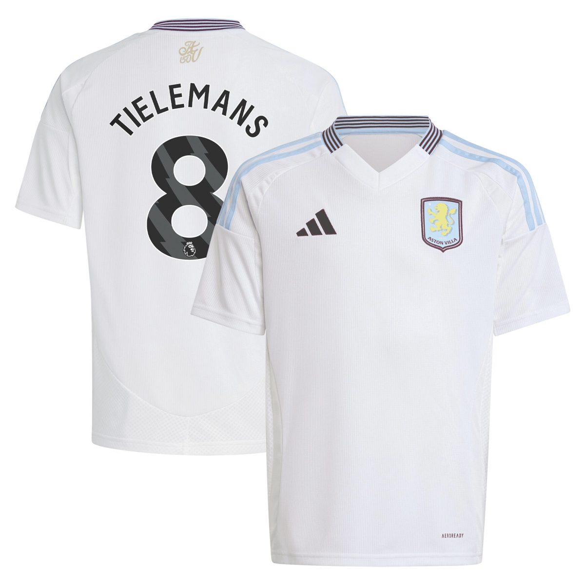 aston villa adidas away shirt 2024-25 – kids with tielemans 8 printing Collection | Aston Villa Shop Official Jerseys