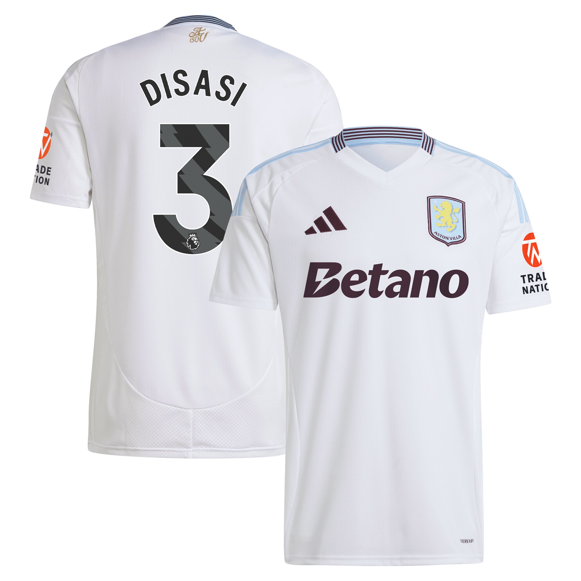 aston villa adidas away shirt 2024-25 with disasi 3 printing Collection | Aston Villa Shop Official Jerseys