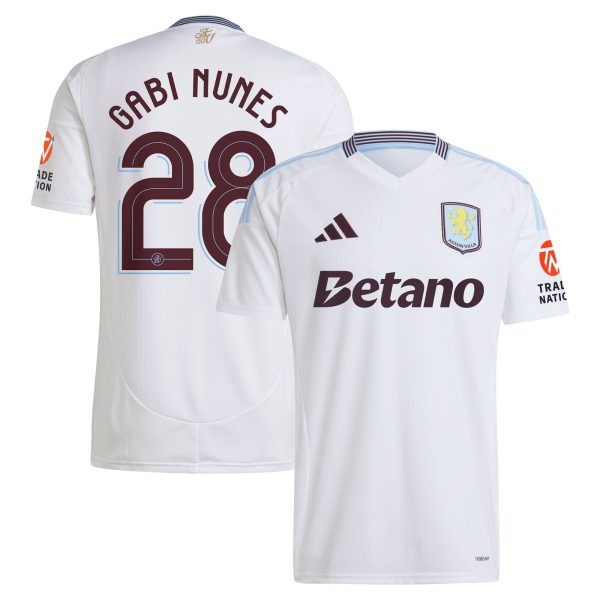 aston villa adidas away shirt 2024-25 with gabi nunes 28 cup printing Collection | Aston Villa Shop Official Jerseys