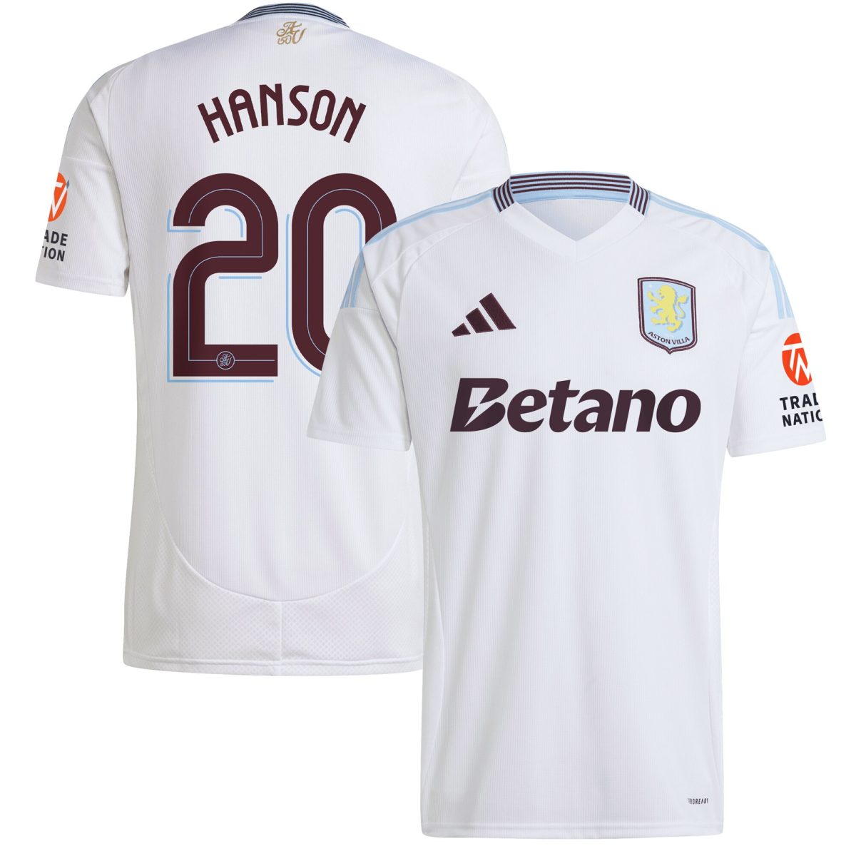 aston villa adidas away shirt 2024-25 with hanson 20 cup printing Collection | Aston Villa Shop Official Jerseys