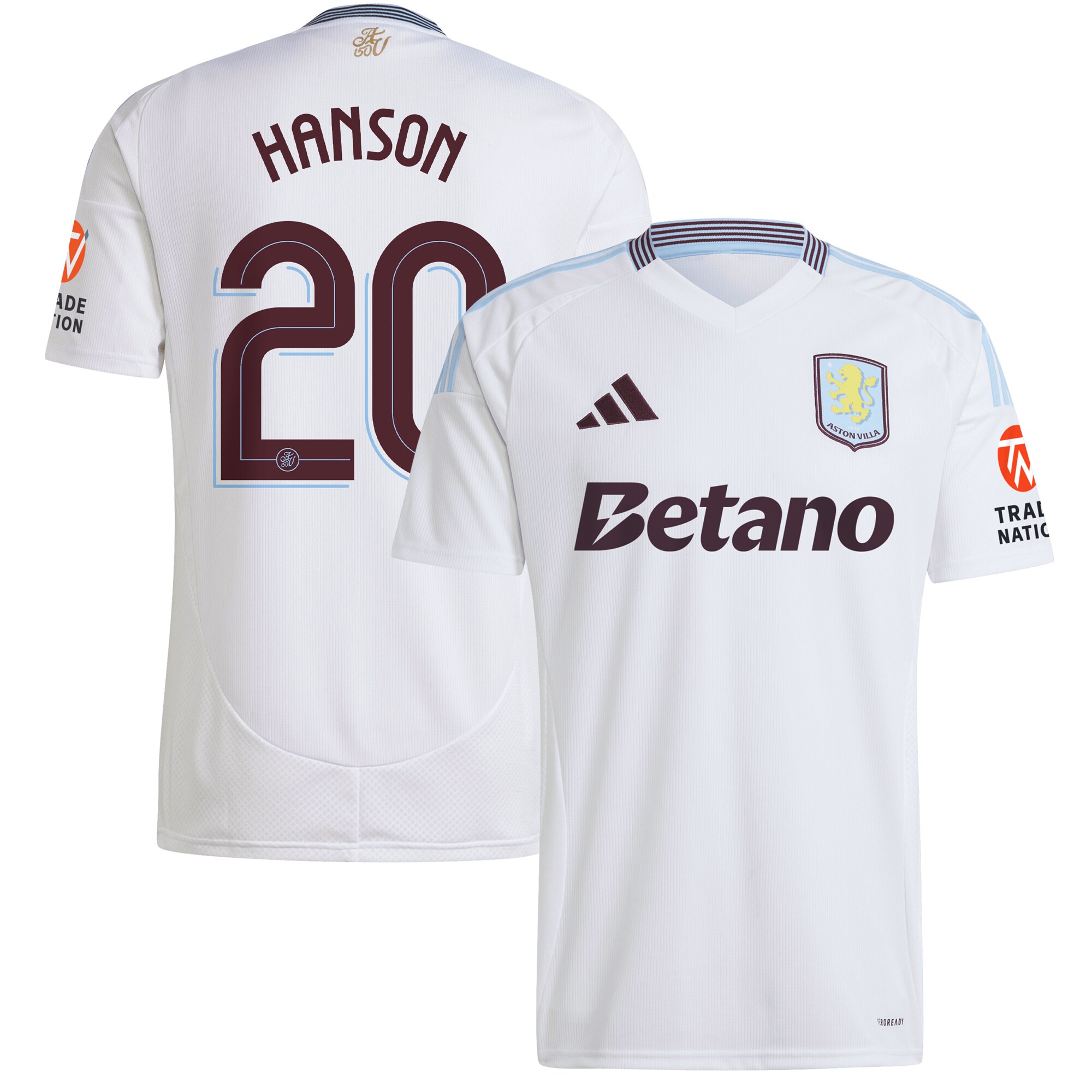 aston villa adidas away shirt 2024-25 with hanson 20 cup printing Collection | Aston Villa Shop Official Jerseys