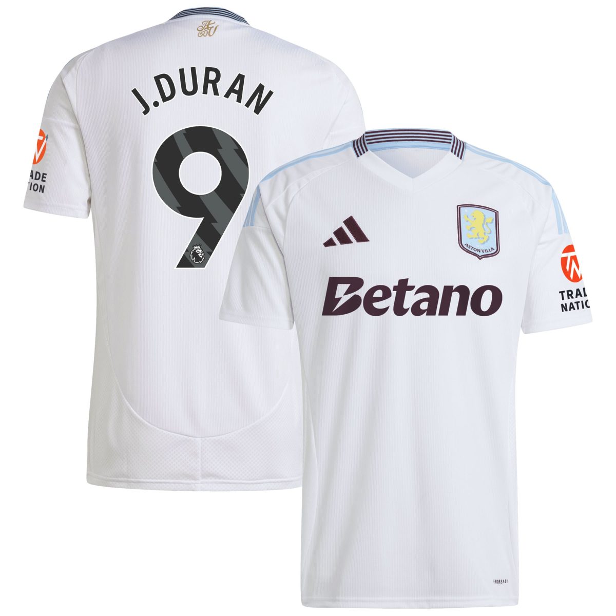 aston villa adidas away shirt 2024-25 with j.duran 9 printing Collection | Aston Villa Shop Official Jerseys
