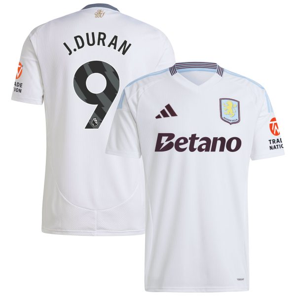 aston villa adidas away shirt 2024-25 with j.duran 9 printing Collection | Aston Villa Shop Official Jerseys