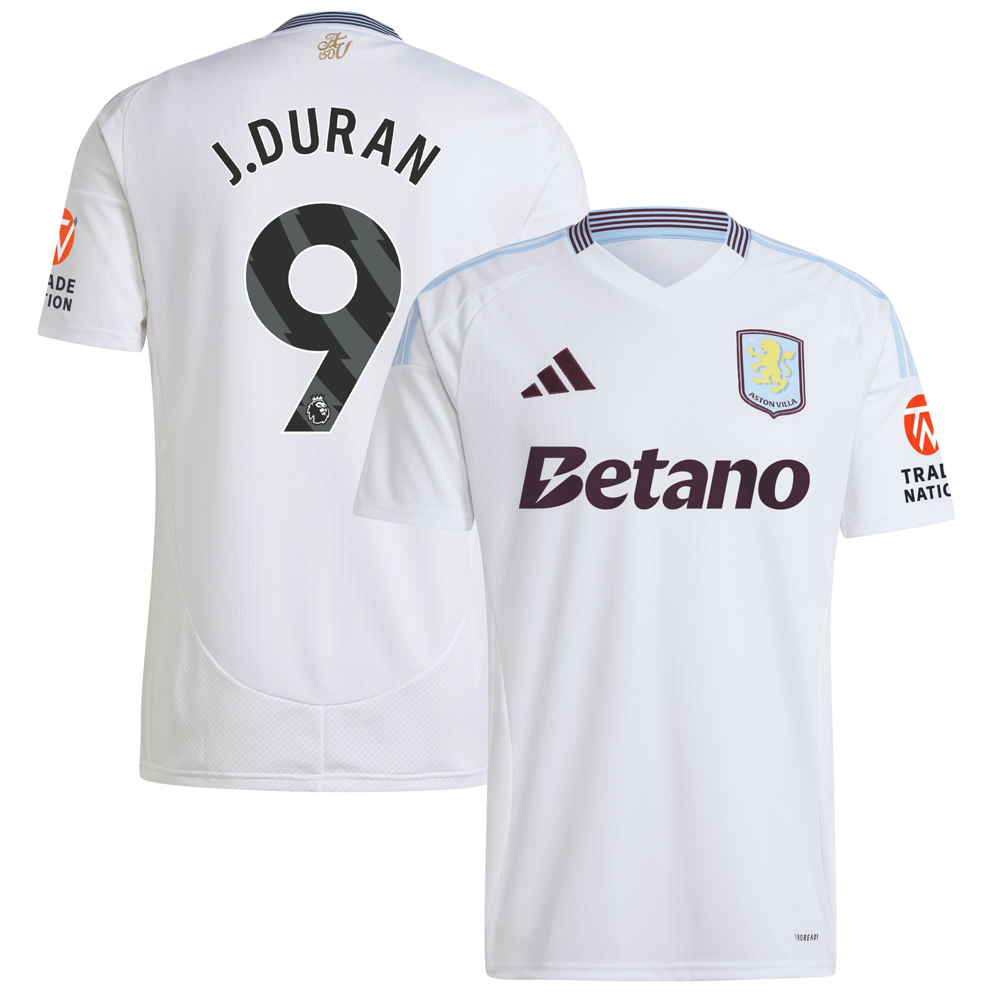 aston villa adidas away shirt 2024-25 with j.duran 9 printing Collection | Aston Villa Shop Official Jerseys