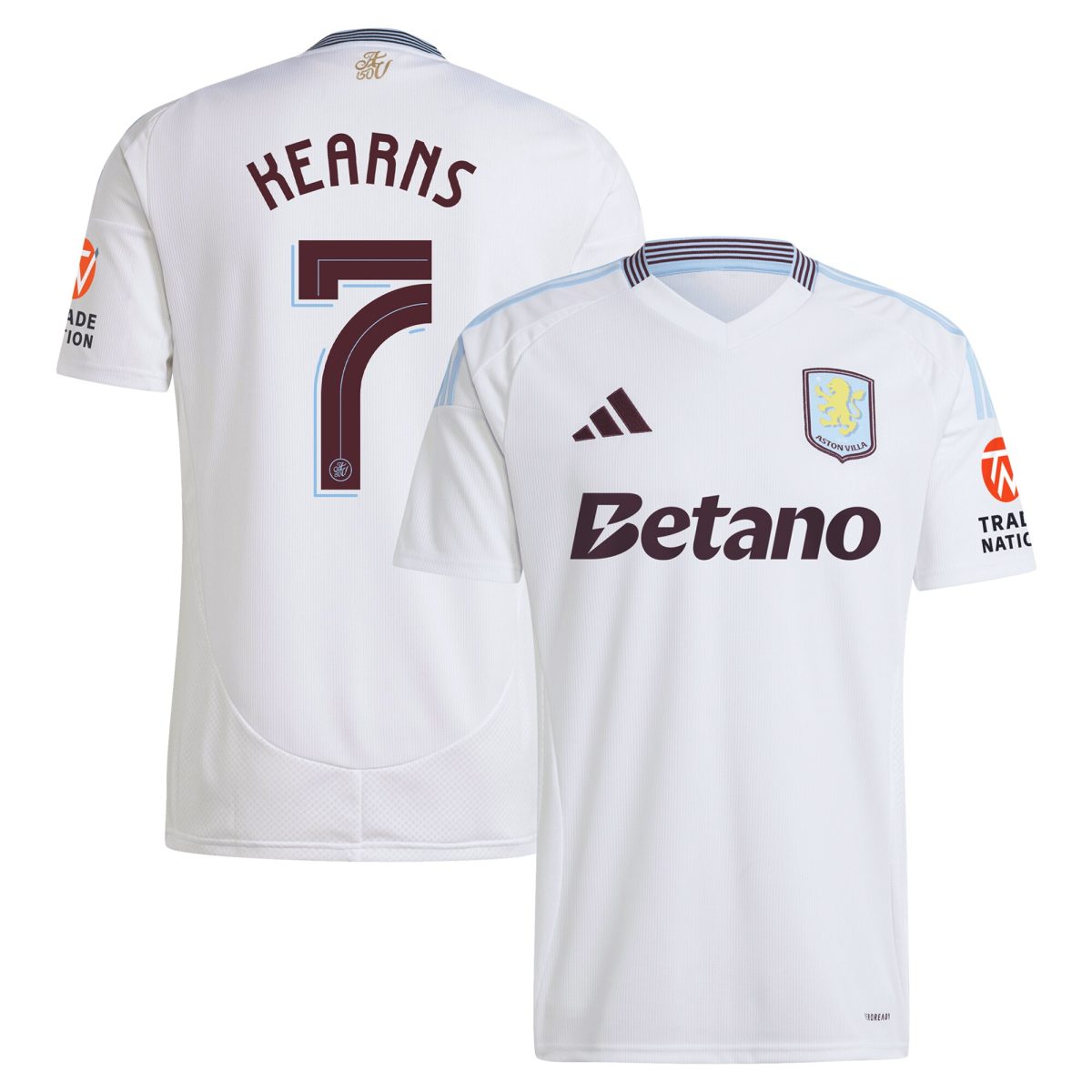 aston villa adidas away shirt 2024-25 with kearns 7 cup printing Collection | Aston Villa Shop Official Jerseys