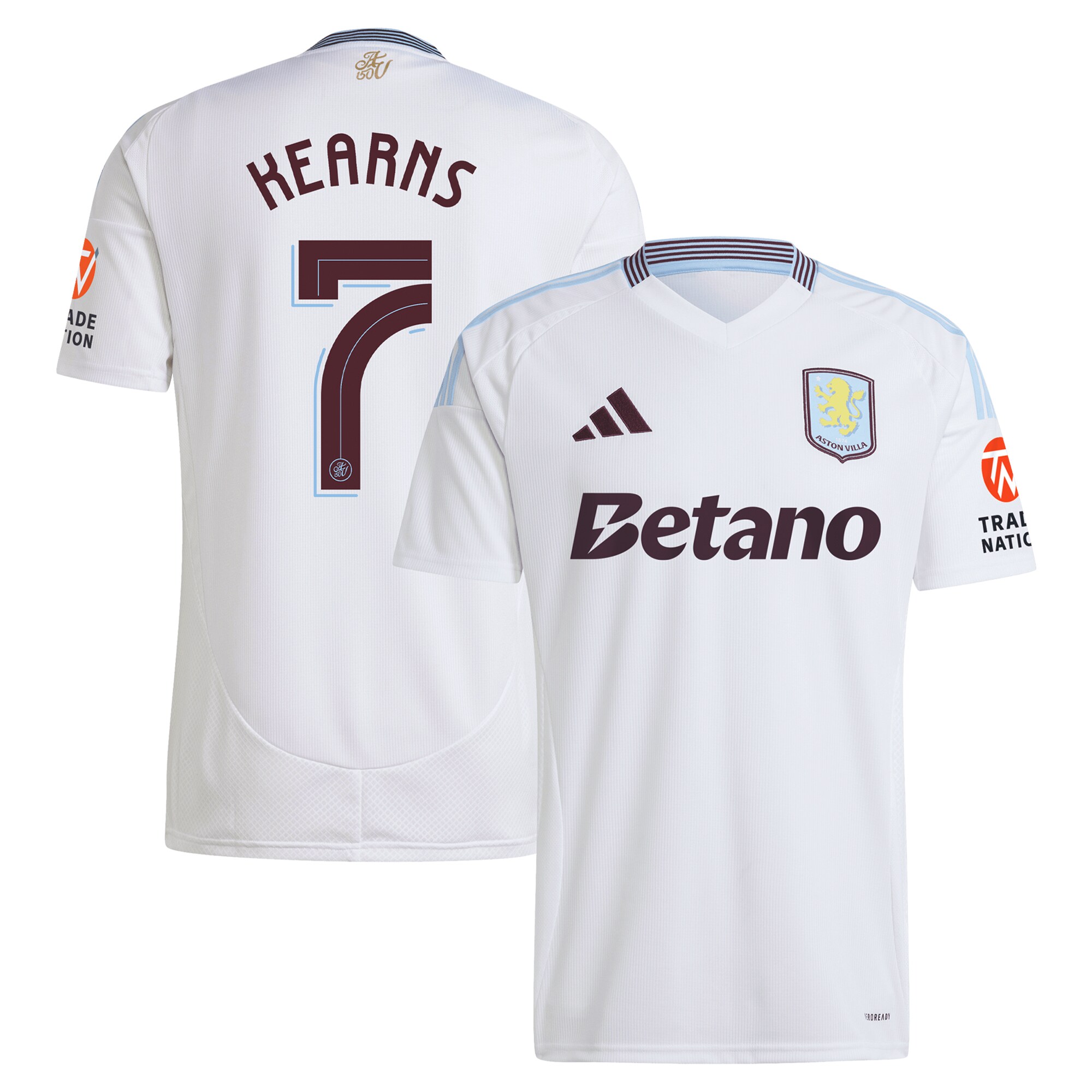 aston villa adidas away shirt 2024-25 with kearns 7 cup printing Collection | Aston Villa Shop Official Jerseys