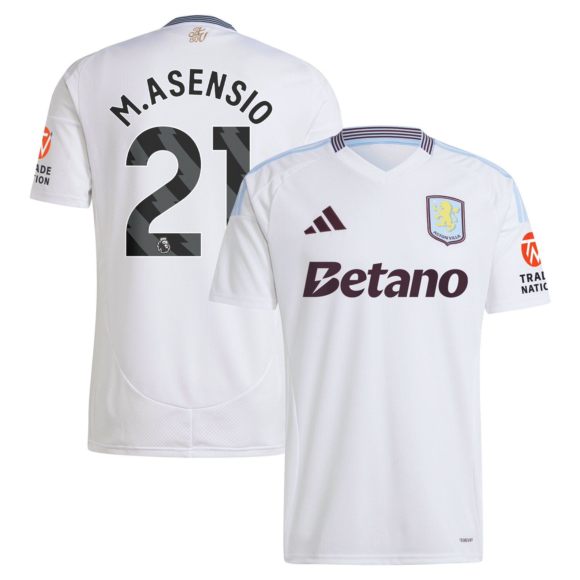 aston villa adidas away shirt 2024-25 with m.asensio 21 printing Collection | Aston Villa Shop Official Jerseys
