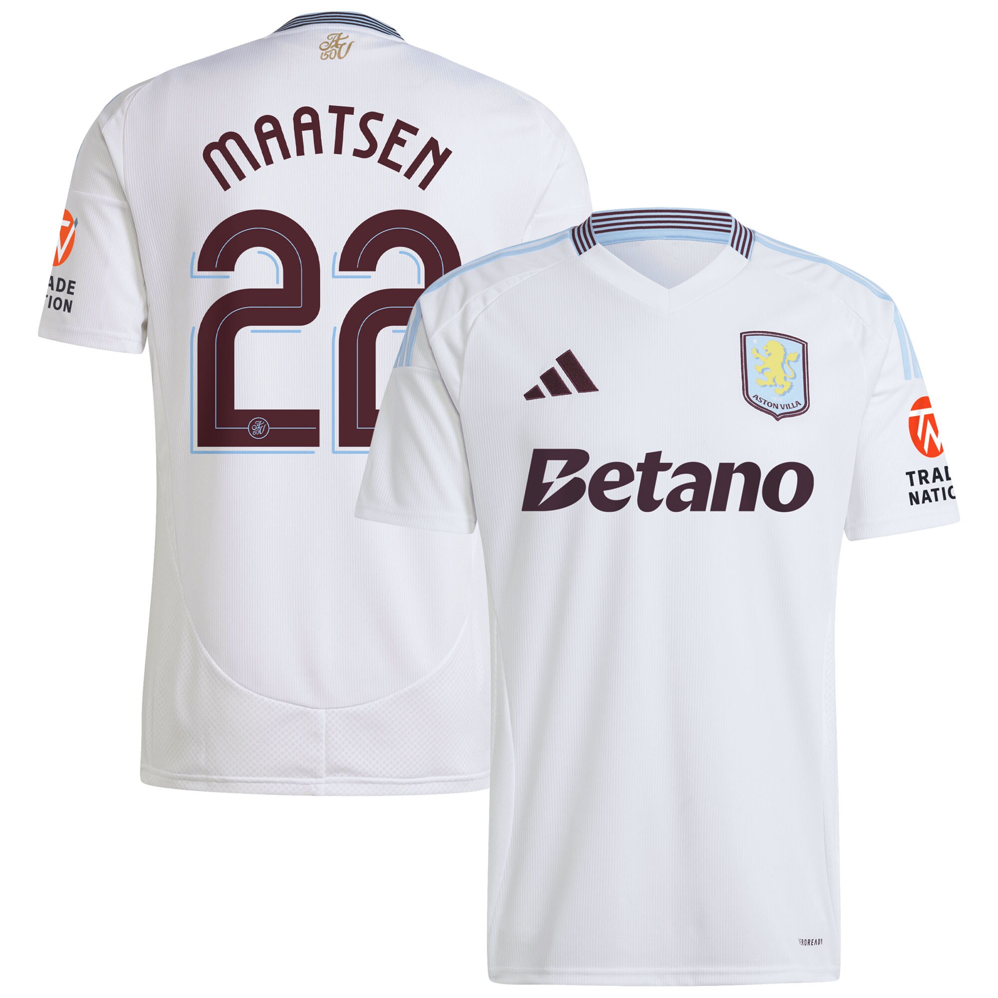 aston villa adidas away shirt 2024-25 with maatsen 22 cup printing Collection | Aston Villa Shop Official Jerseys