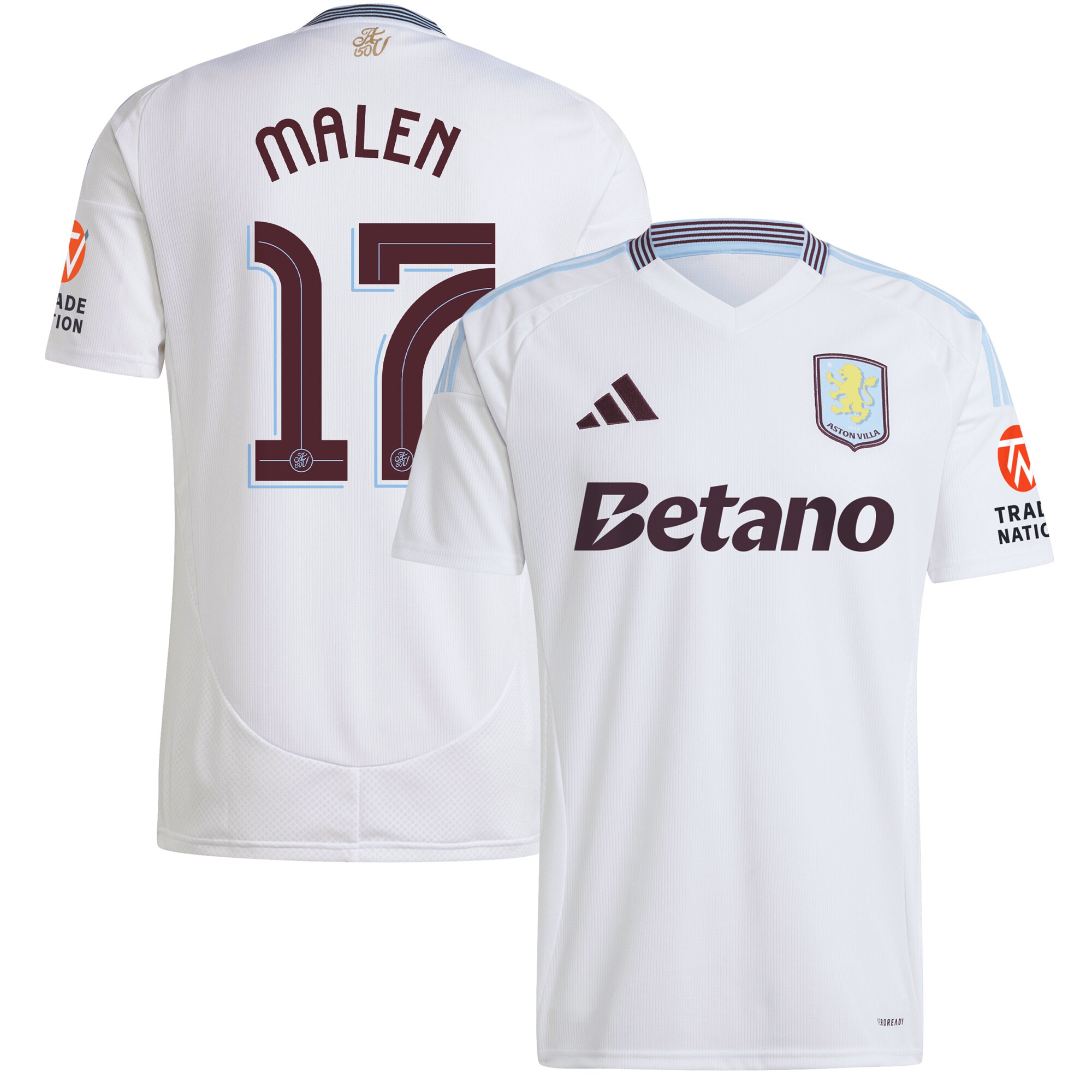 aston villa adidas away shirt 2024-25 with malen 17 cup printing Collection | Aston Villa Shop Official Jerseys