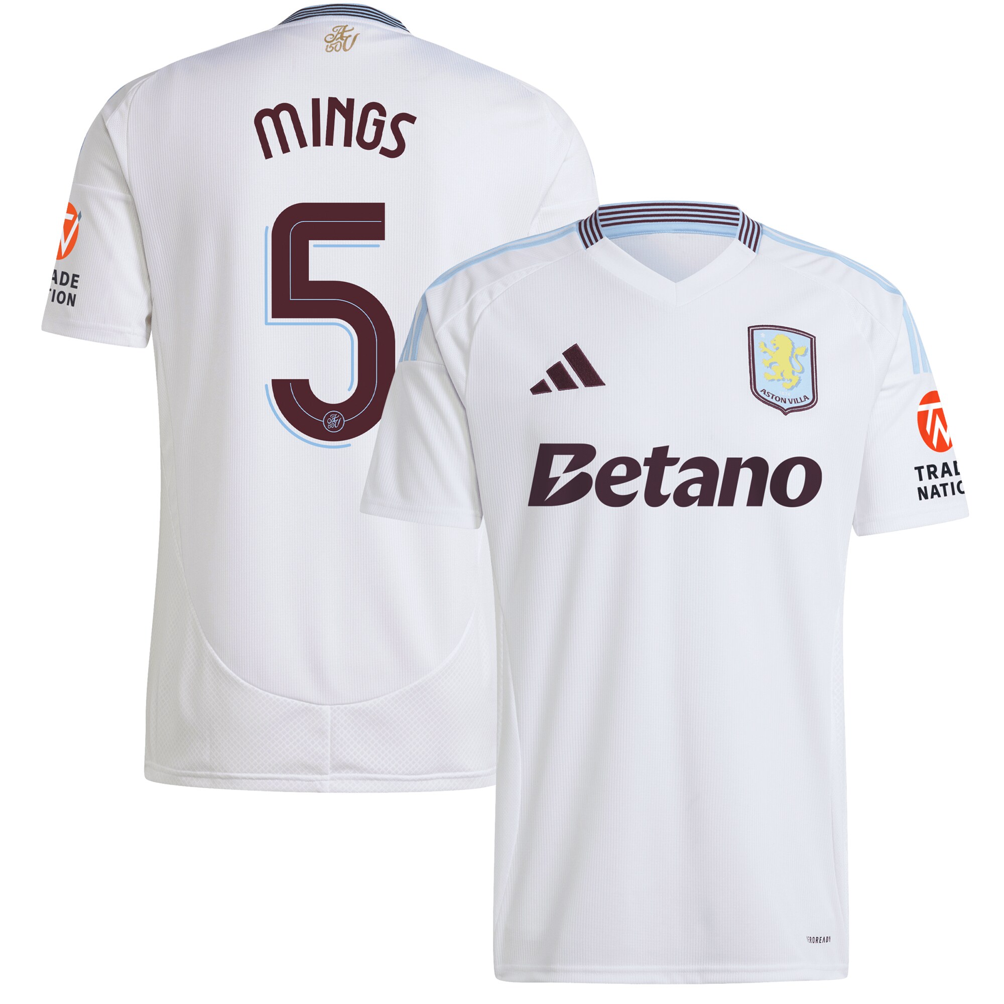 aston villa adidas away shirt 2024-25 with mings 5 cup printing Collection | Aston Villa Shop Official Jerseys
