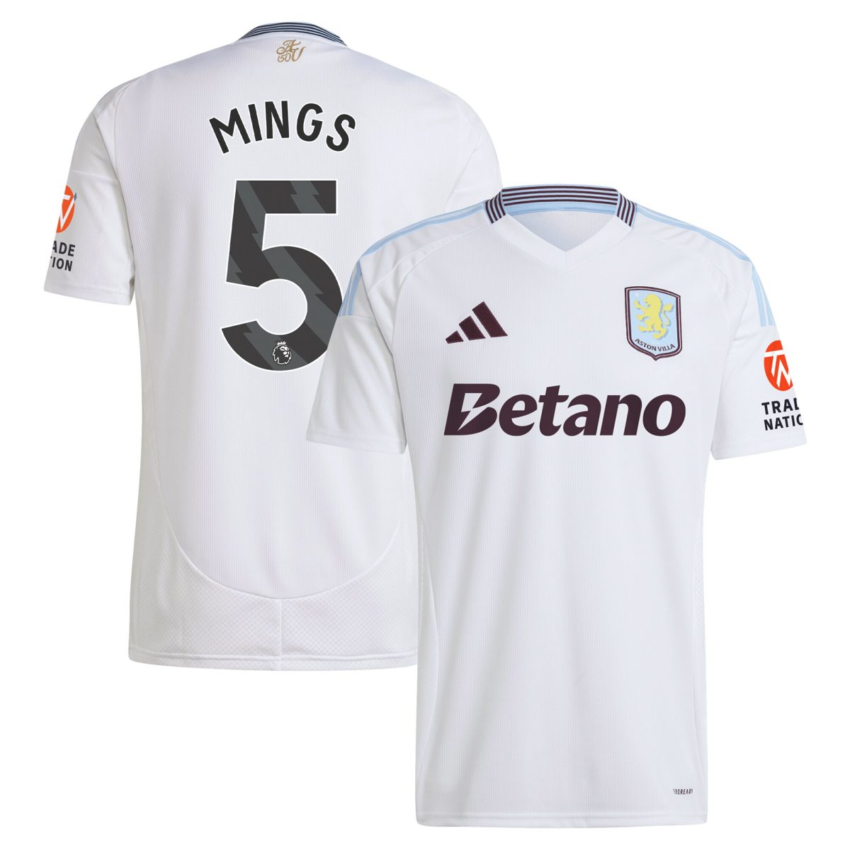 aston villa adidas away shirt 2024-25 with mings 5 printing Collection | Aston Villa Shop Official Jerseys