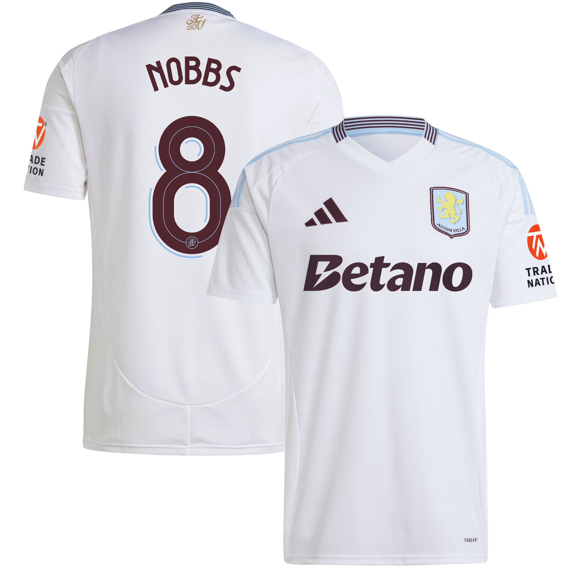 aston villa adidas away shirt 2024-25 with nobbs 8 cup printing Collection | Aston Villa Shop Official Jerseys
