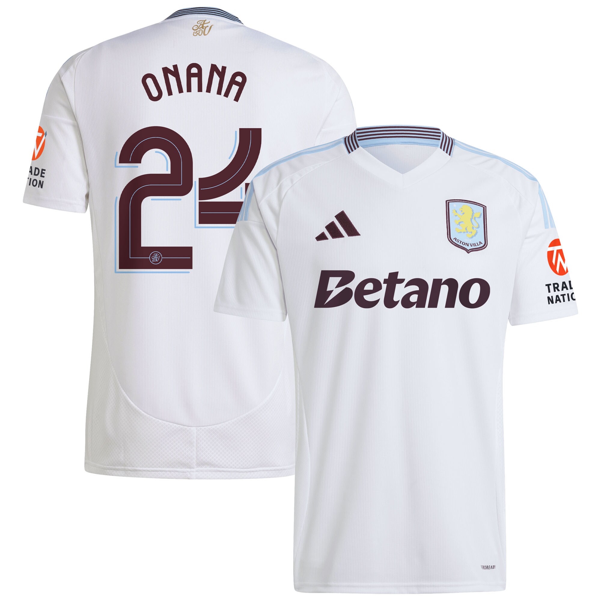 aston villa adidas away shirt 2024-25 with onana 24 cup printing Collection | Aston Villa Shop Official Jerseys