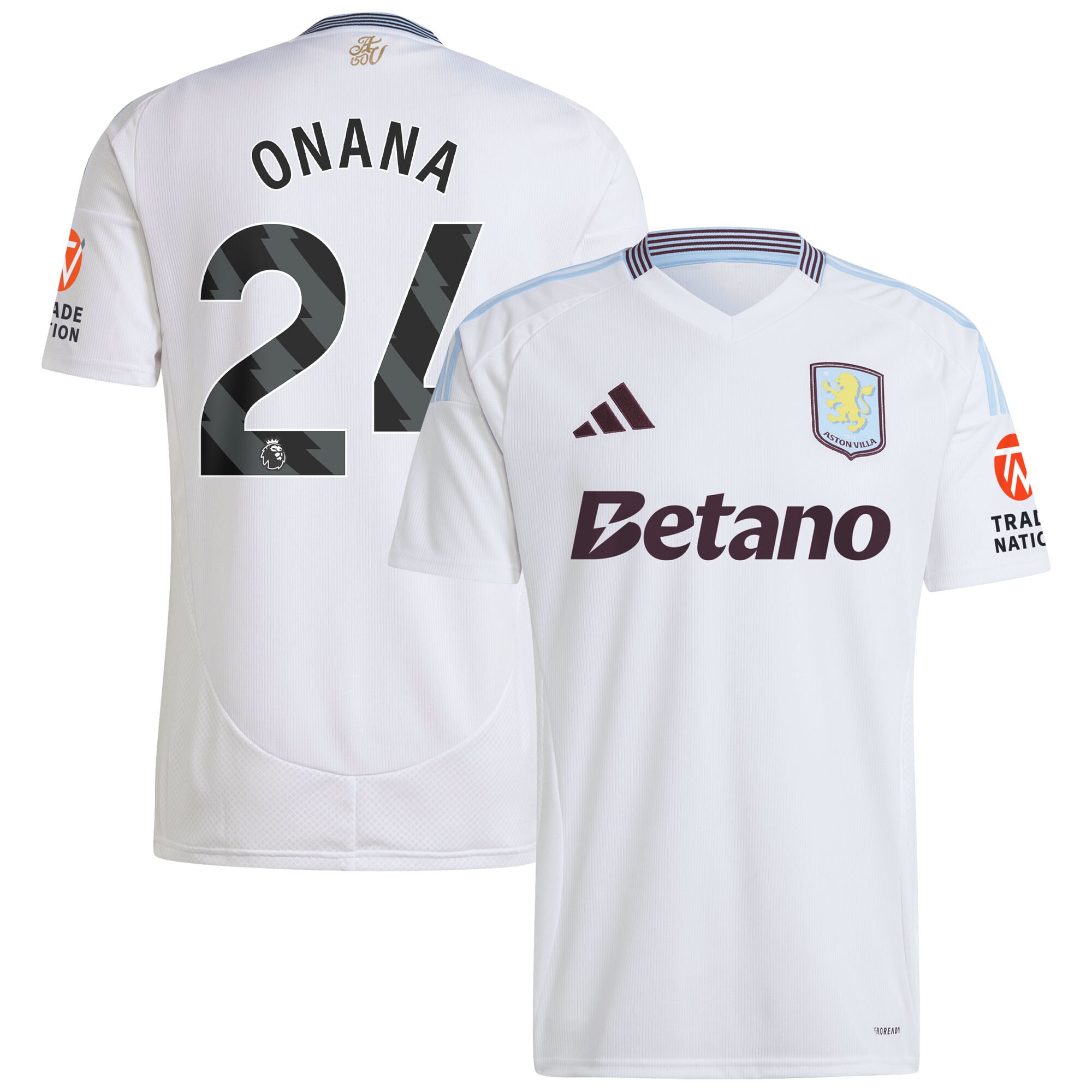 aston villa adidas away shirt 2024-25 with onana 24 printing Collection | Aston Villa Shop Official Jerseys