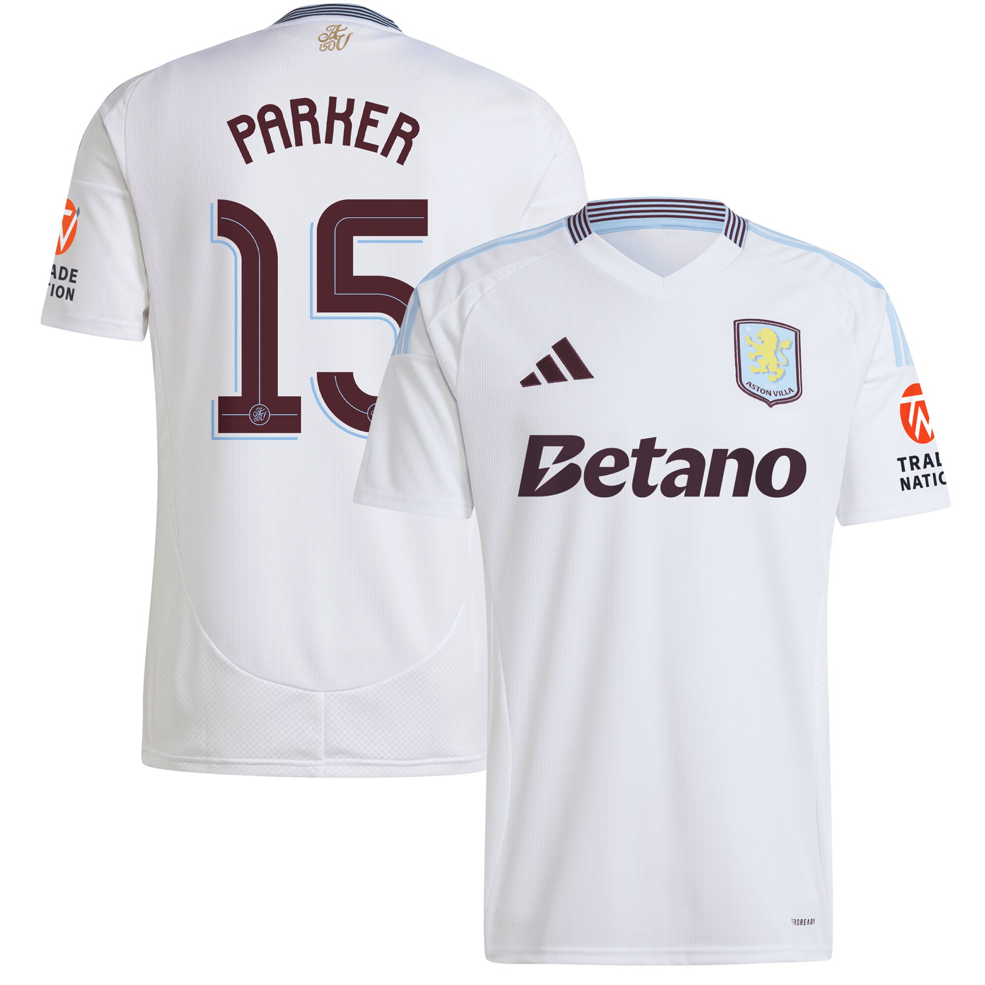 aston villa adidas away shirt 2024-25 with parker 15 cup printing Collection | Aston Villa Shop Official Jerseys