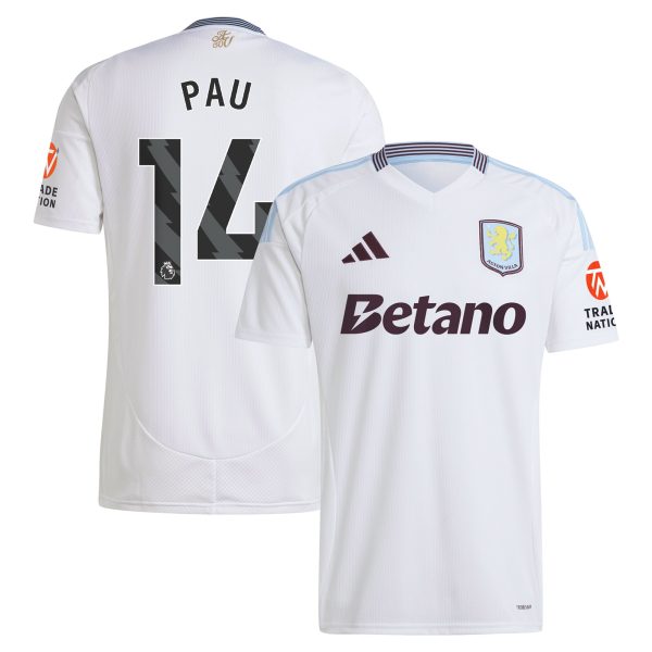 aston villa adidas away shirt 2024-25 with pau 14 printing Collection | Aston Villa Shop Official Jerseys