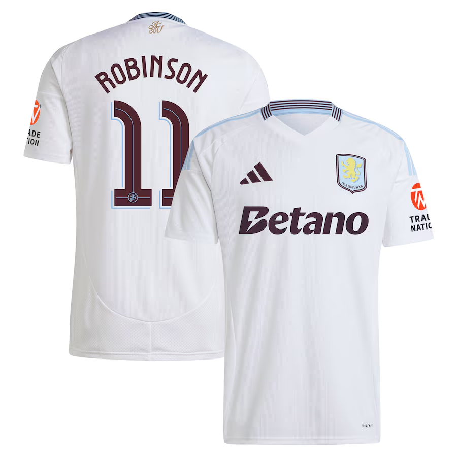 aston villa adidas away shirt 2024-25 with robinson 11 cup printing Collection | Aston Villa Shop Official Jerseys