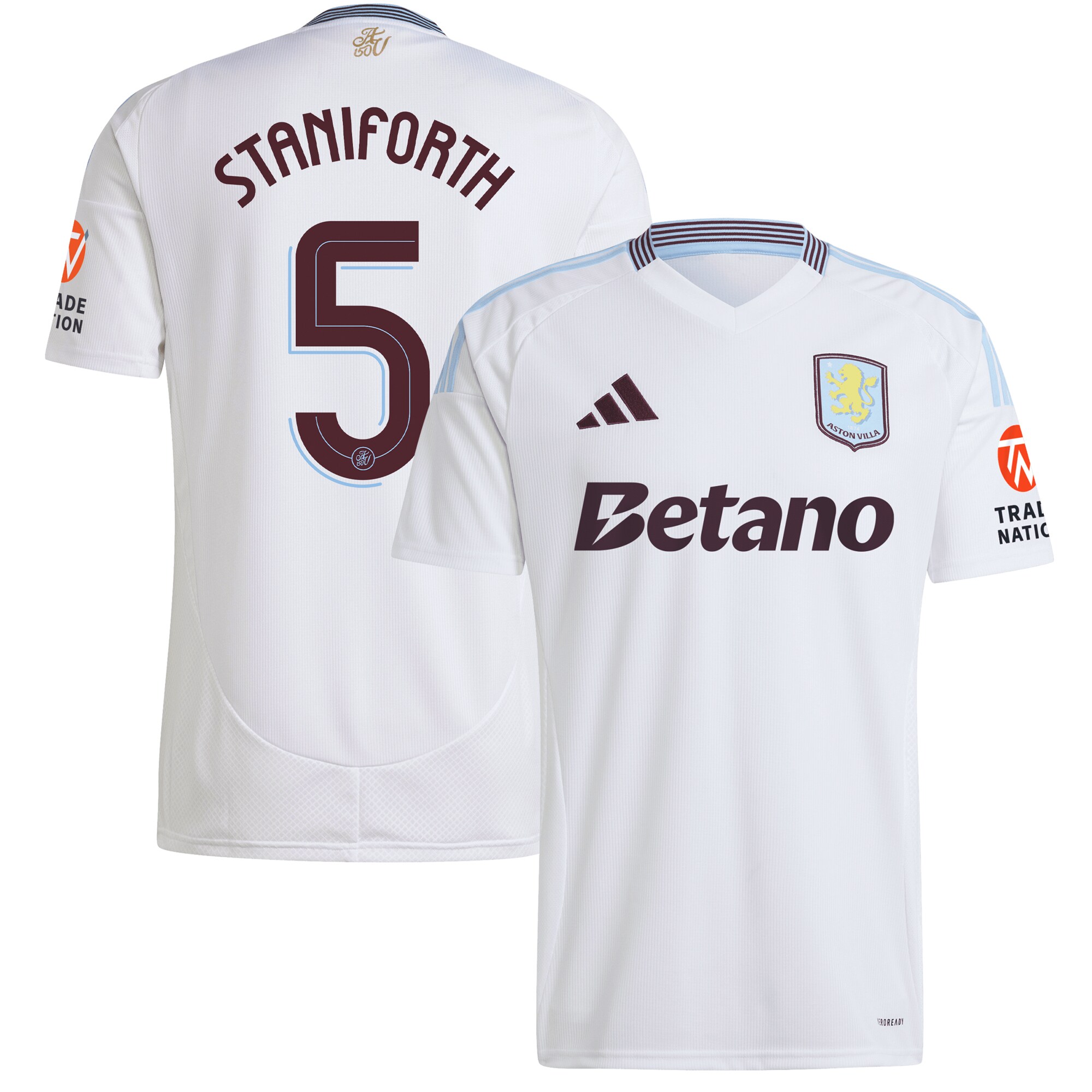 aston villa adidas away shirt 2024-25 with staniforth 5 cup printing Collection | Aston Villa Shop Official Jerseys