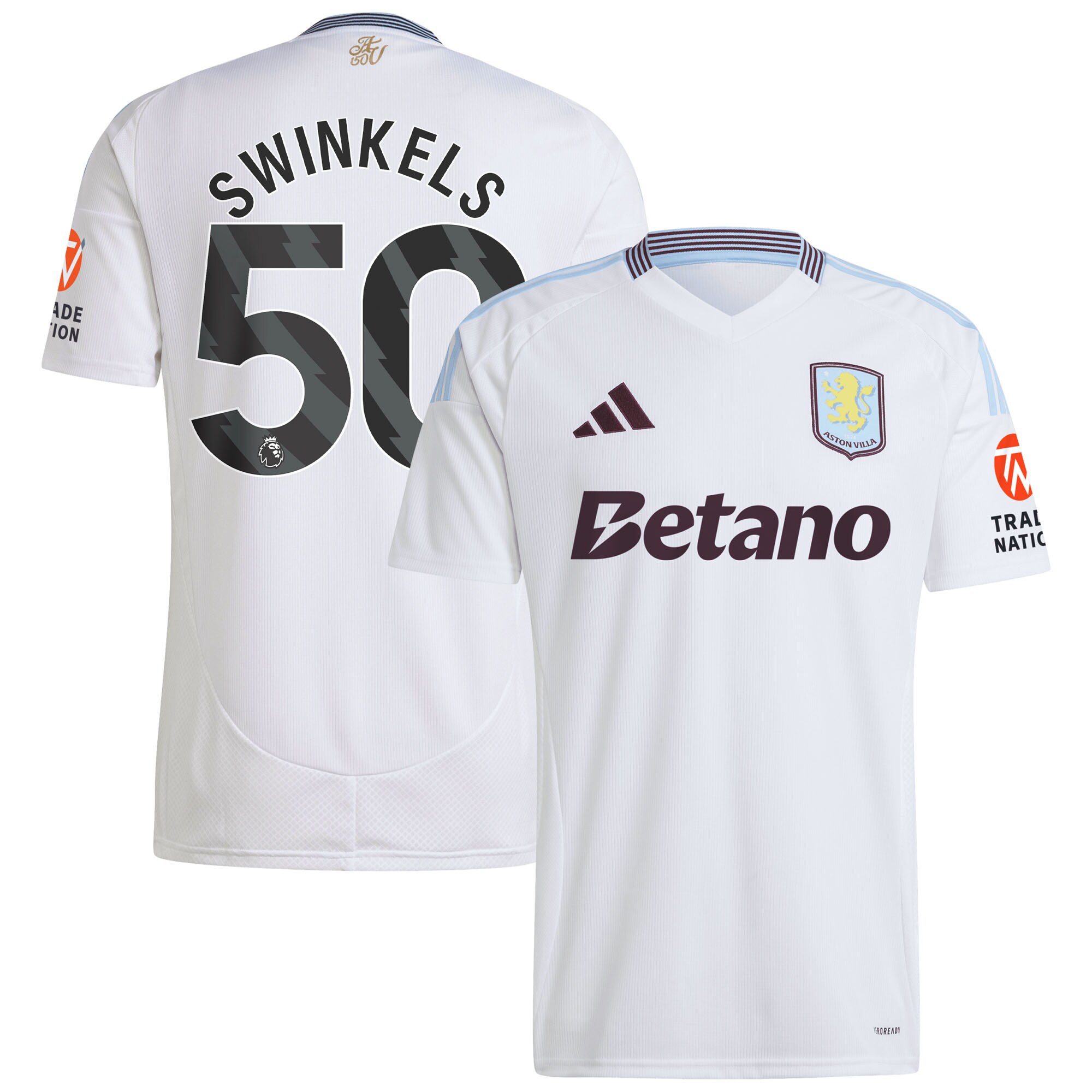 aston villa adidas away shirt 2024-25 with swinkels 50 printing Collection | Aston Villa Shop Official Jerseys