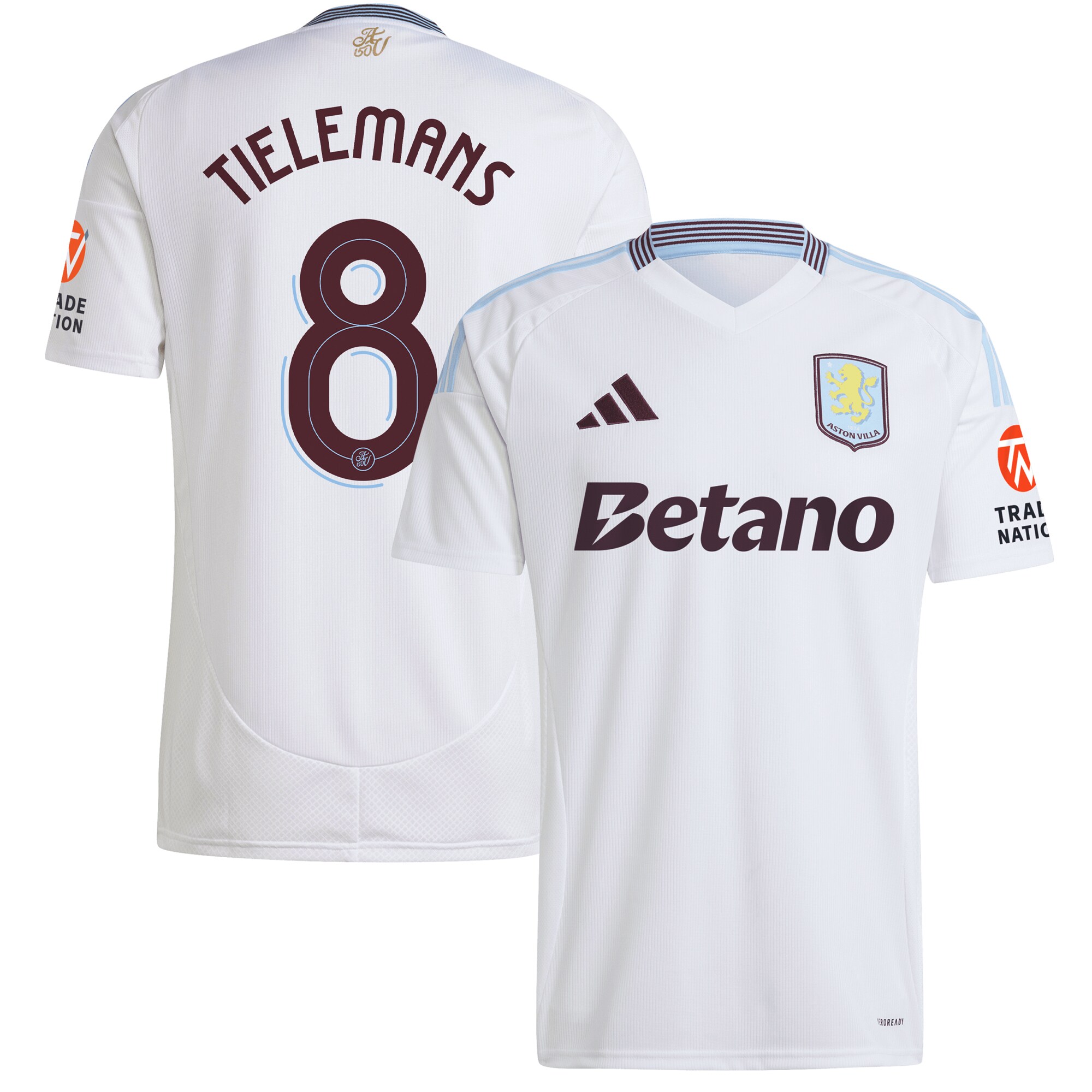 aston villa adidas away shirt 2024-25 with tielemans 8 cup printing Collection | Aston Villa Shop Official Jerseys