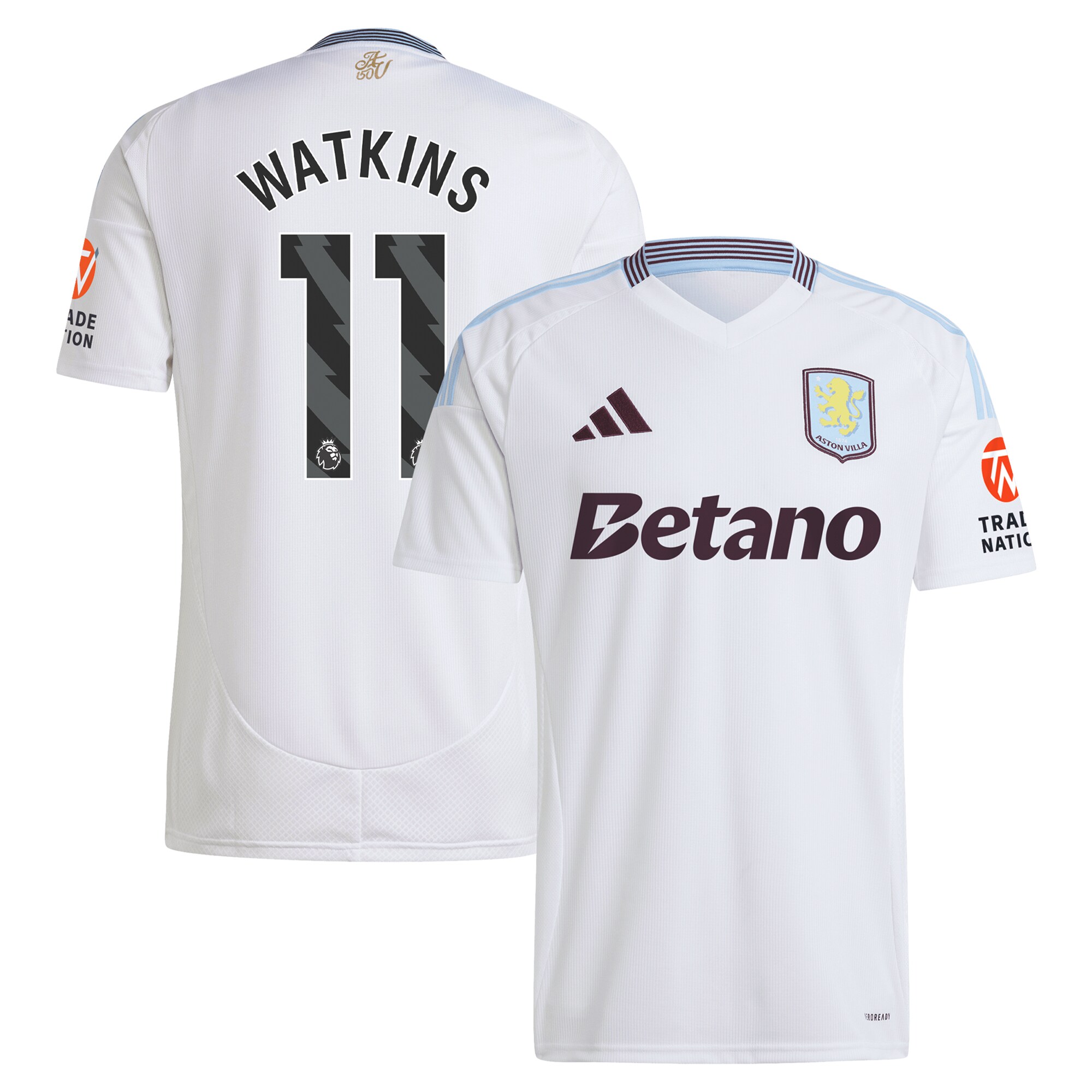 aston villa adidas away shirt 2024-25 with watkins 11 printing Collection | Aston Villa Shop Official Jerseys