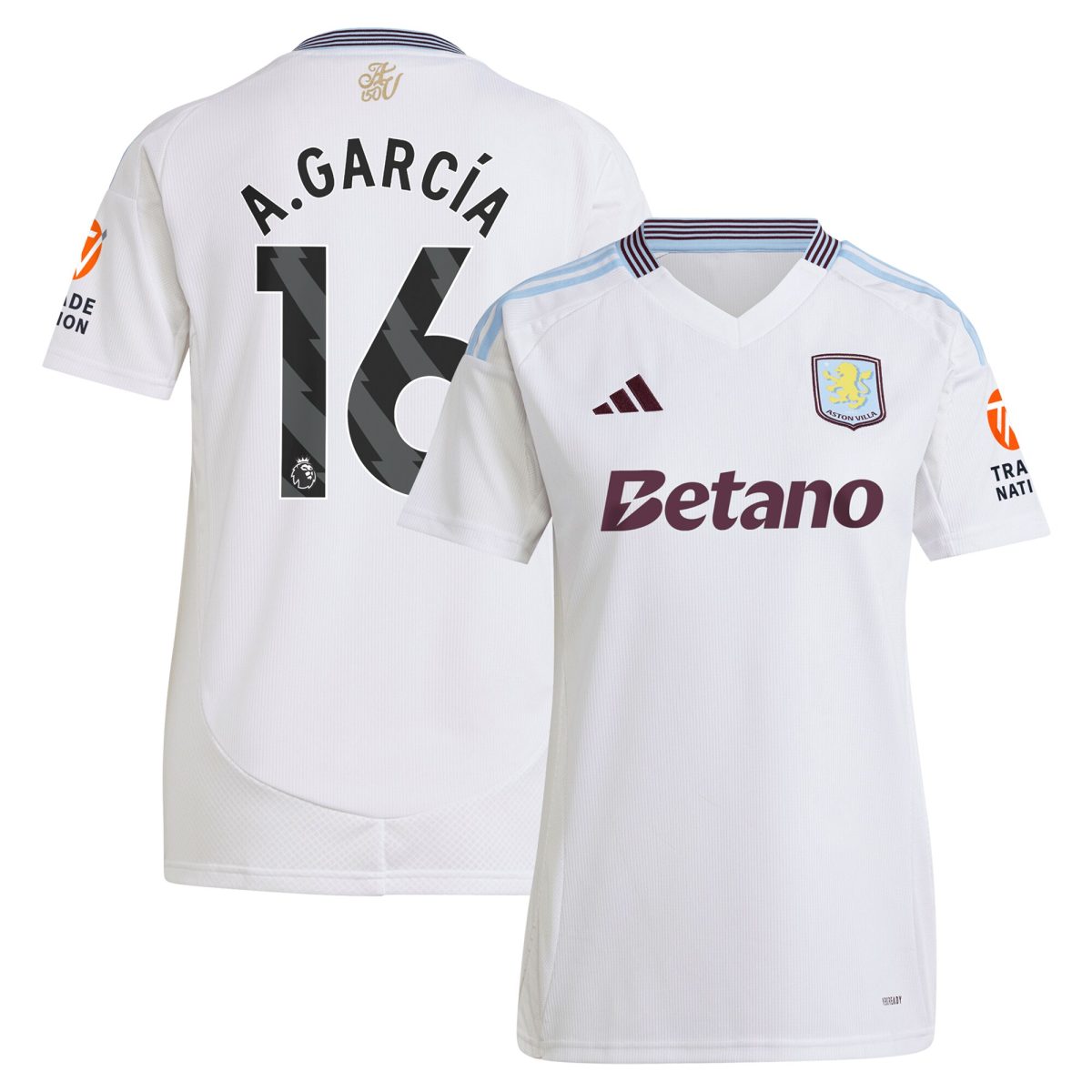 aston villa adidas away shirt 2024-25 – womens with a.garcía 16 printing Collection | Aston Villa Shop Official Jerseys