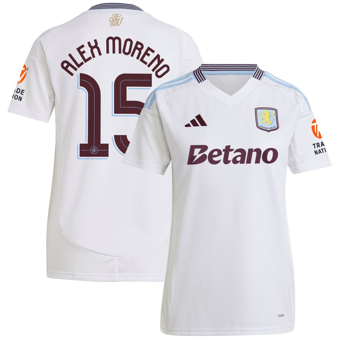 aston villa adidas away shirt 2024-25 – womens with alex moreno 15 cup printing Collection | Aston Villa Shop Official Jerseys