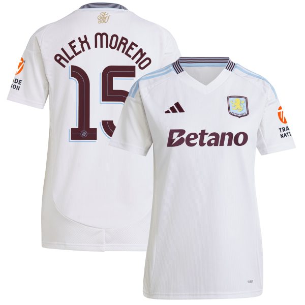 aston villa adidas away shirt 2024-25 – womens with alex moreno 15 cup printing Collection | Aston Villa Shop Official Jerseys