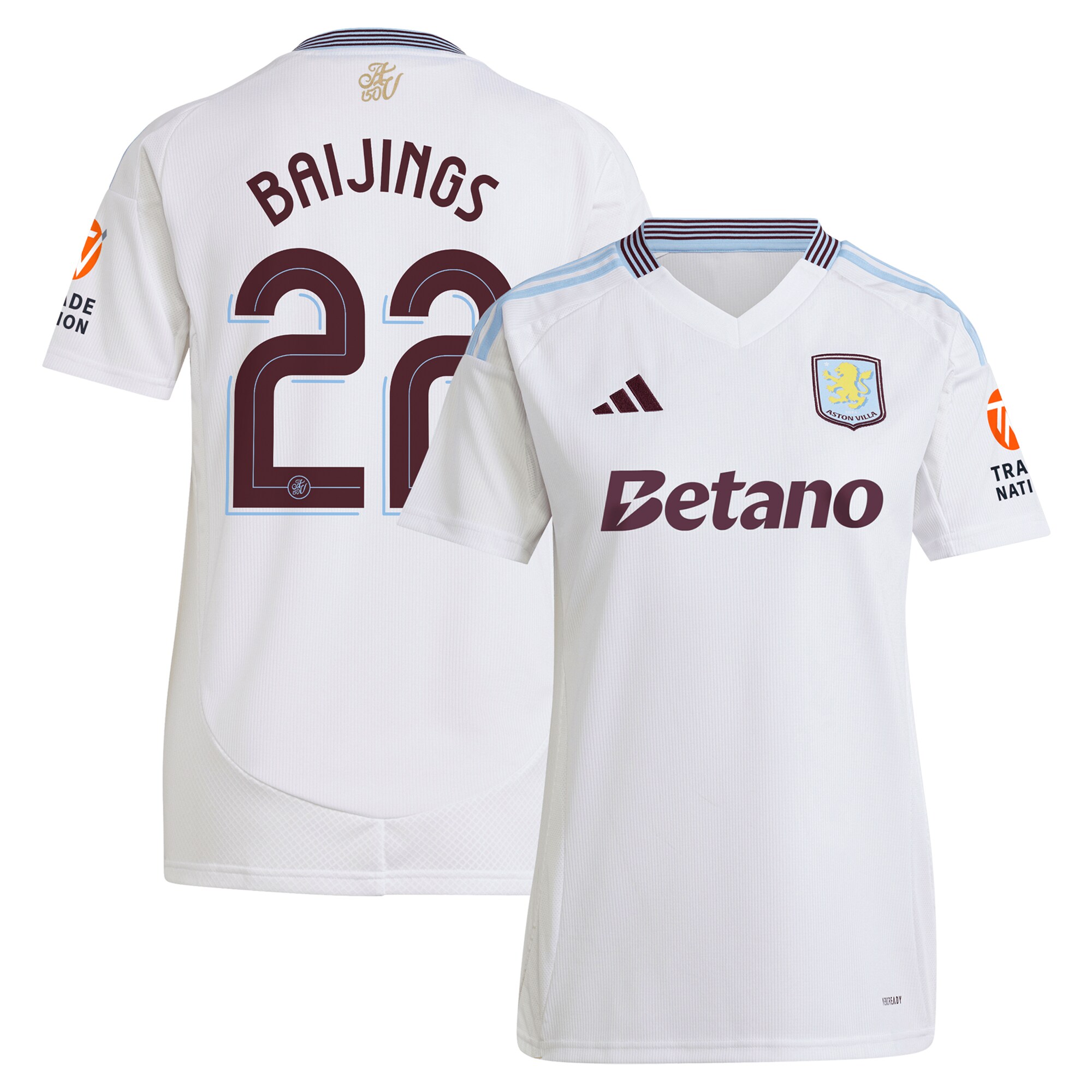 aston villa adidas away shirt 2024-25 – womens with baijings 22 cup printing Collection | Aston Villa Shop Official Jerseys