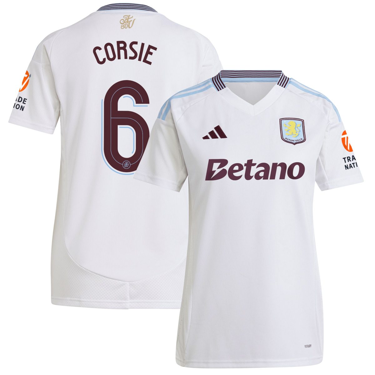 aston villa adidas away shirt 2024-25 – womens with corsie 6 cup printing Collection | Aston Villa Shop Official Jerseys