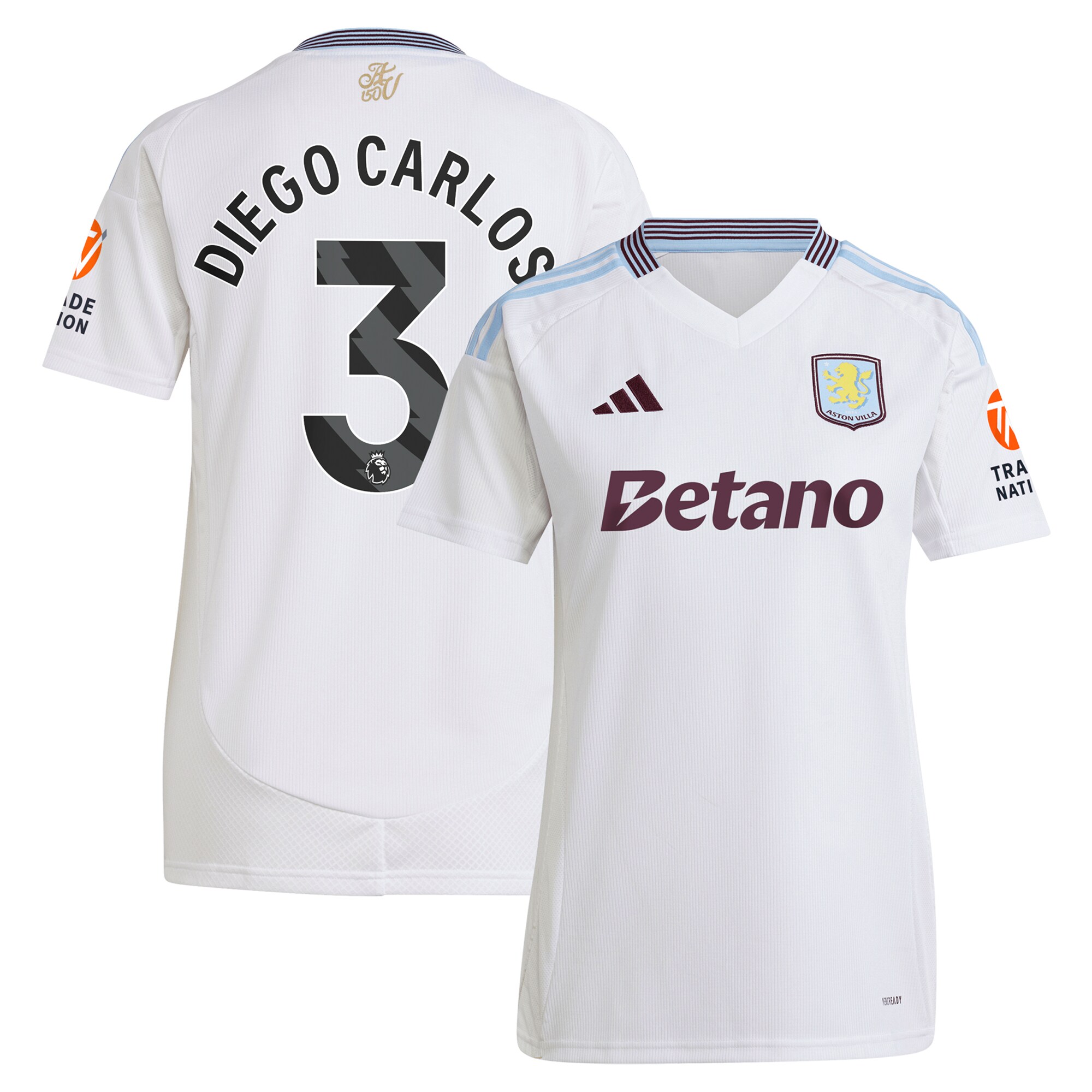 aston villa adidas away shirt 2024-25 – womens with diego carlos 3 printing Collection | Aston Villa Shop Official Jerseys