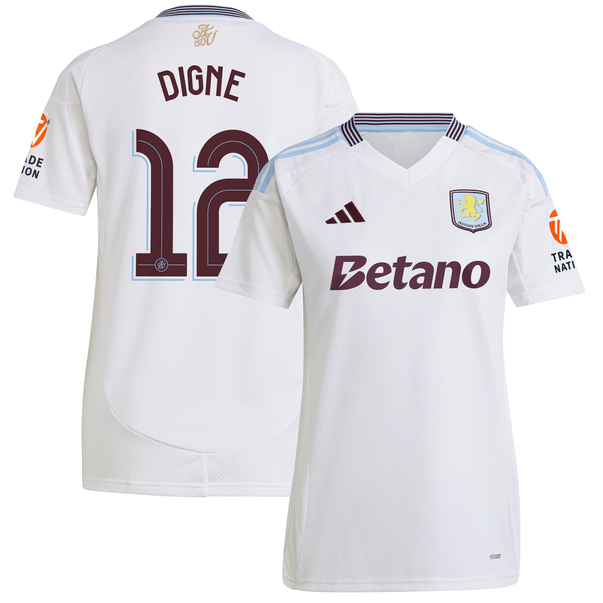 aston villa adidas away shirt 2024-25 – womens with digne 12 cup printing Collection | Aston Villa Shop Official Jerseys
