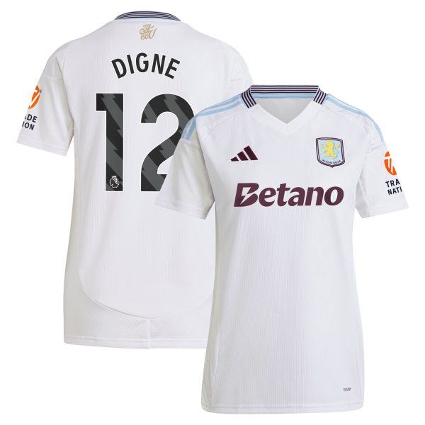 aston villa adidas away shirt 2024-25 – womens with digne 12 printing Collection | Aston Villa Shop Official Jerseys