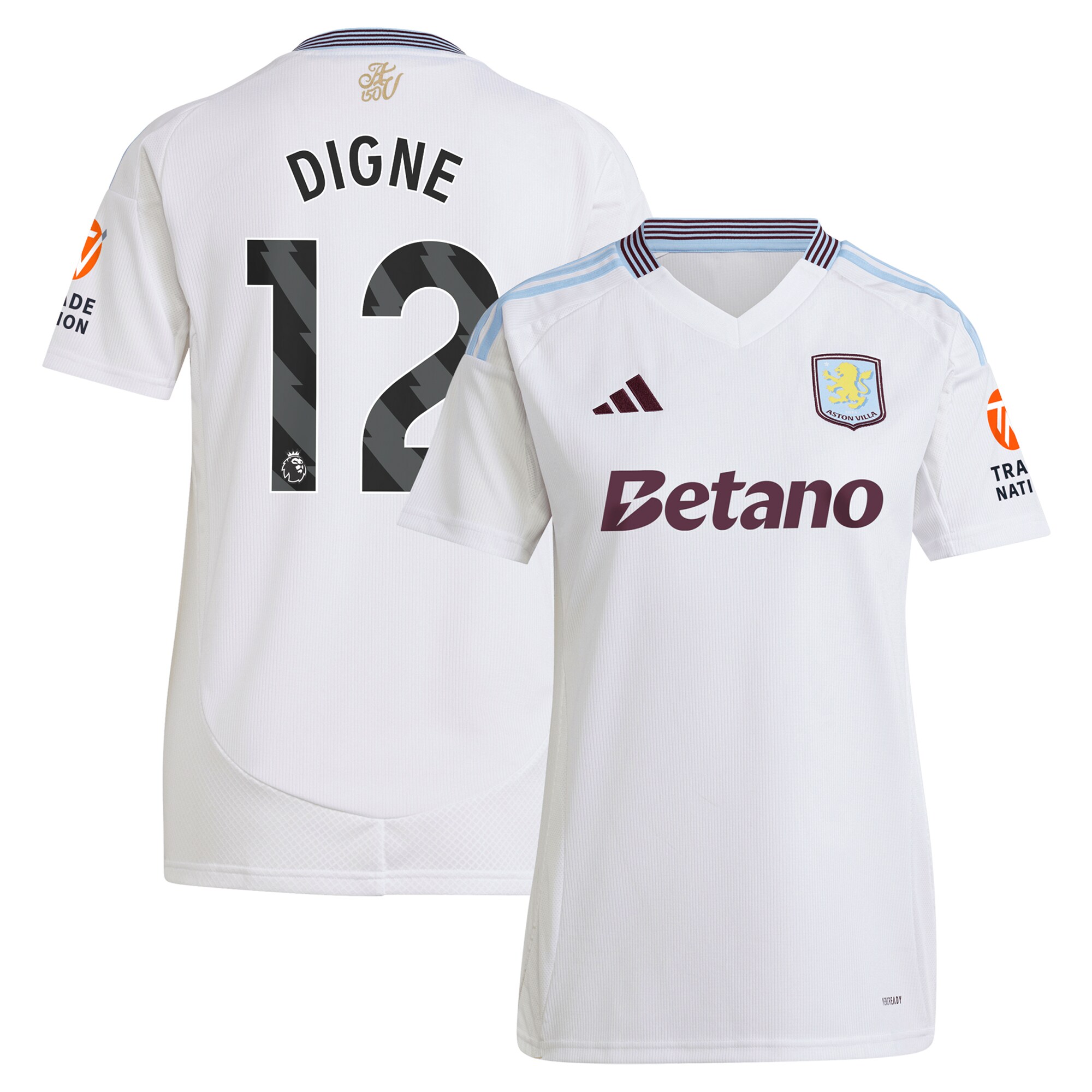 aston villa adidas away shirt 2024-25 – womens with digne 12 printing Collection | Aston Villa Shop Official Jerseys