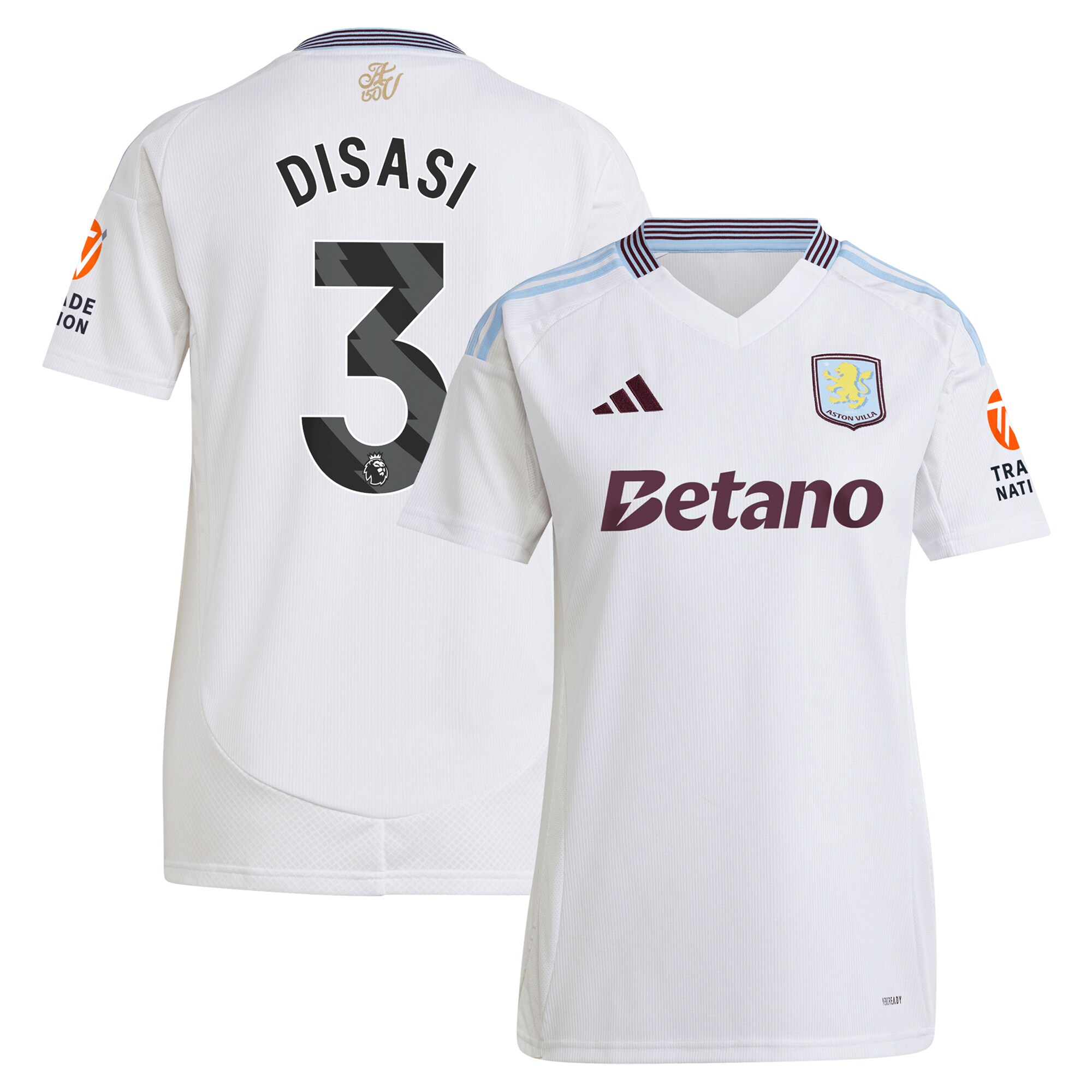 aston villa adidas away shirt 2024-25 – womens with disasi 3 printing Collection | Aston Villa Shop Official Jerseys